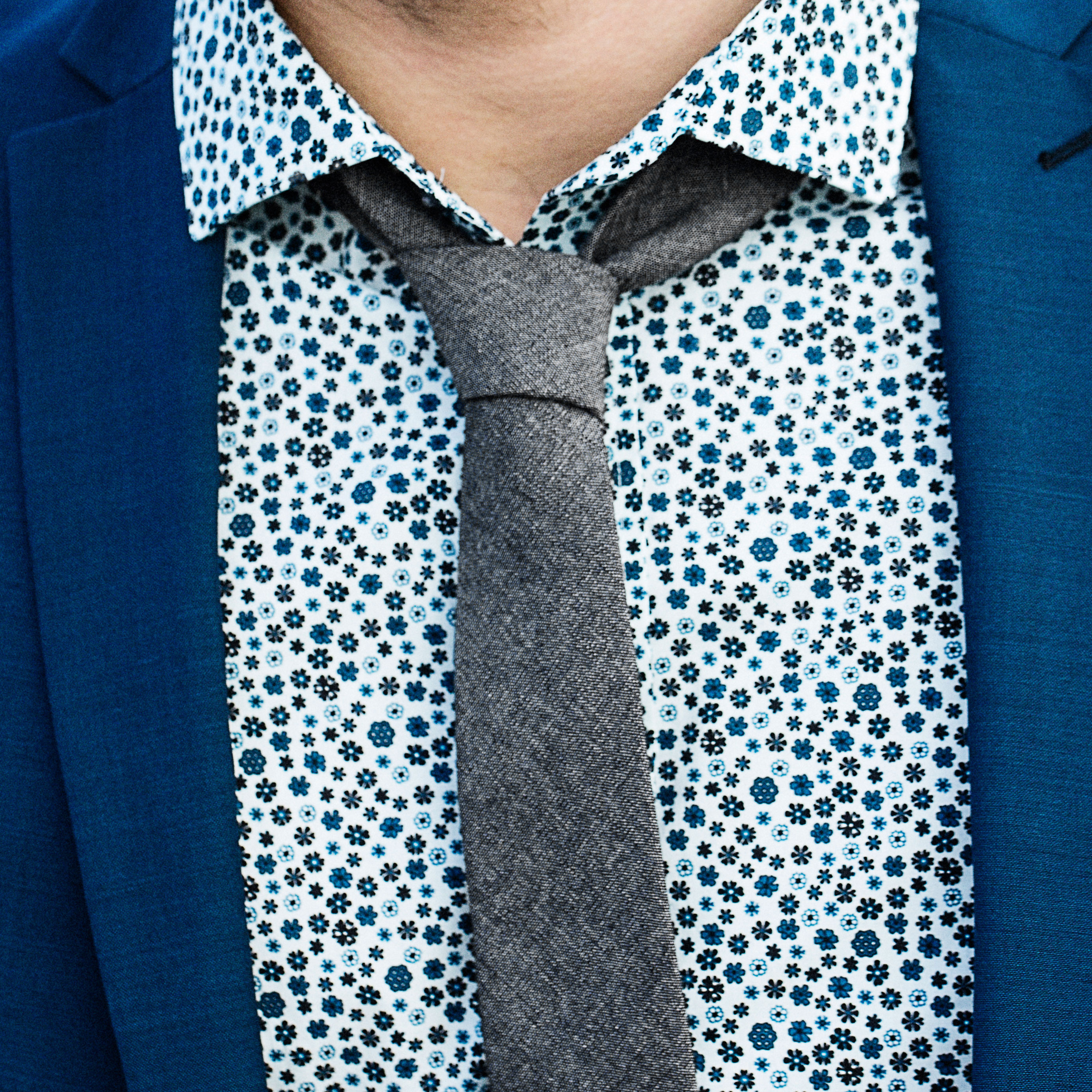 Grey Cotton Tie - 3