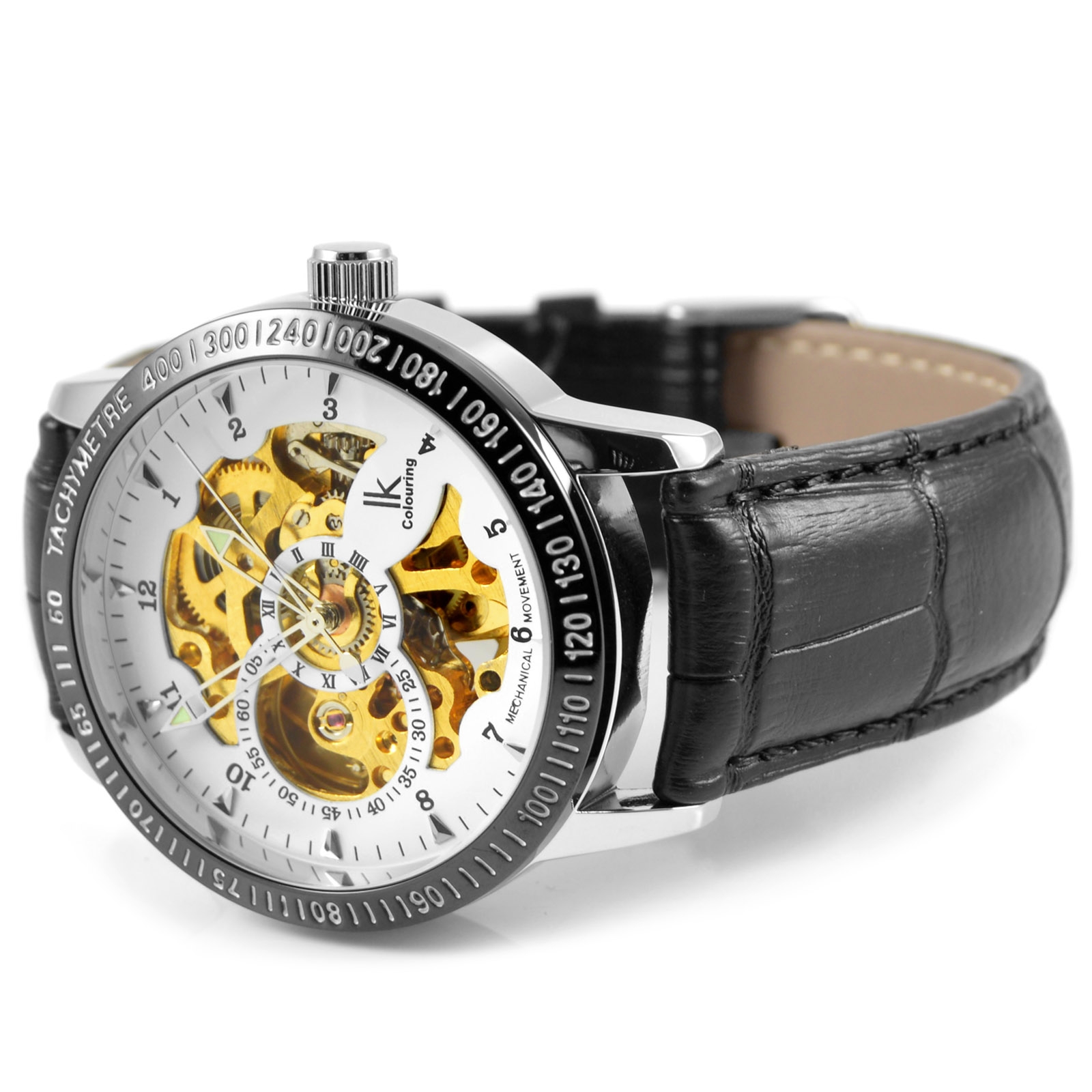 Bela usnjena ura Rolat - 3