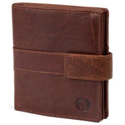 Montreal Vertical Tan RFID Leather Wallet