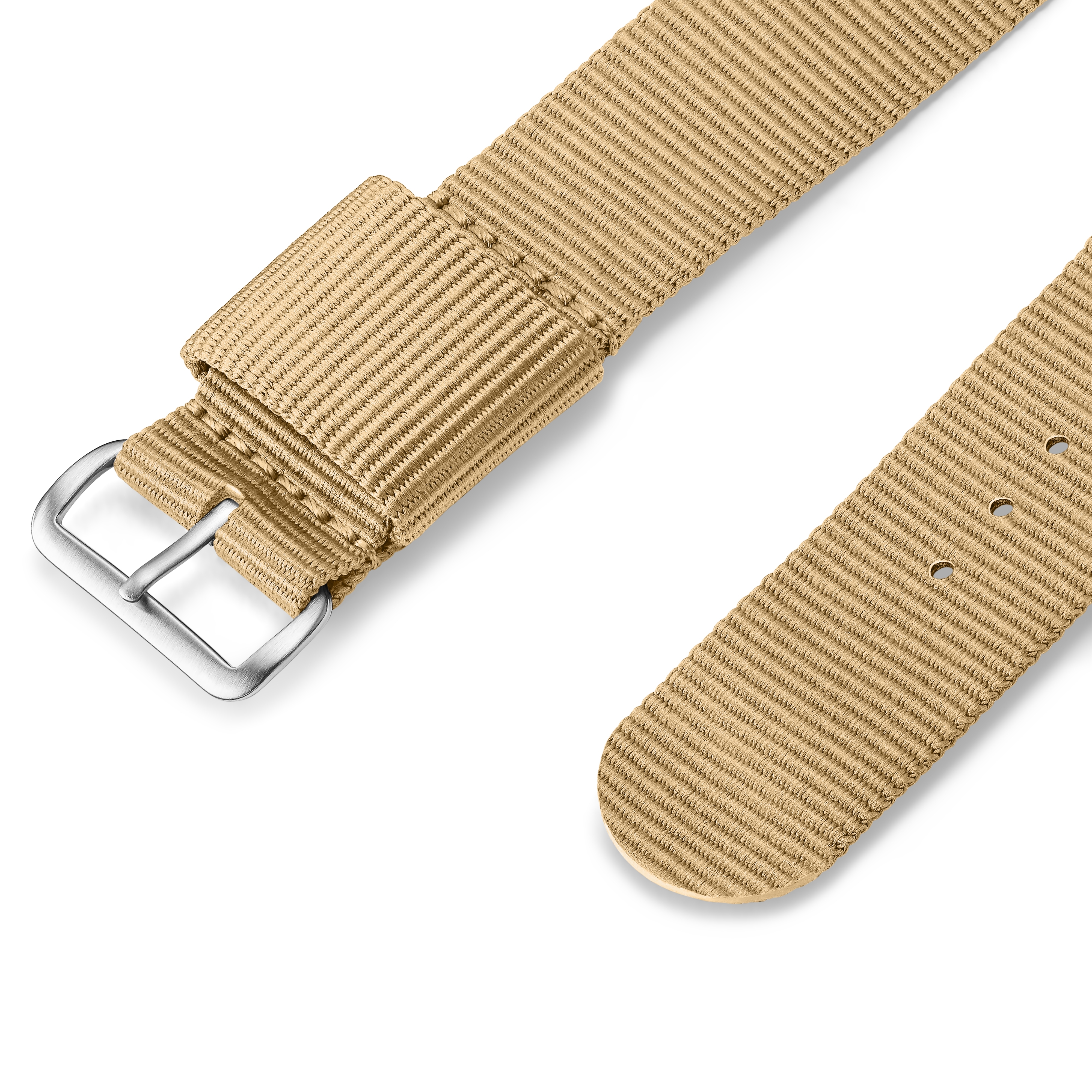 Ryka | Bracelet de montre en nylon jaune sable clair 22 mm - 2
