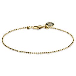 Essentials | 1.6 mm Gold-Tone Ball Chain Bracelet