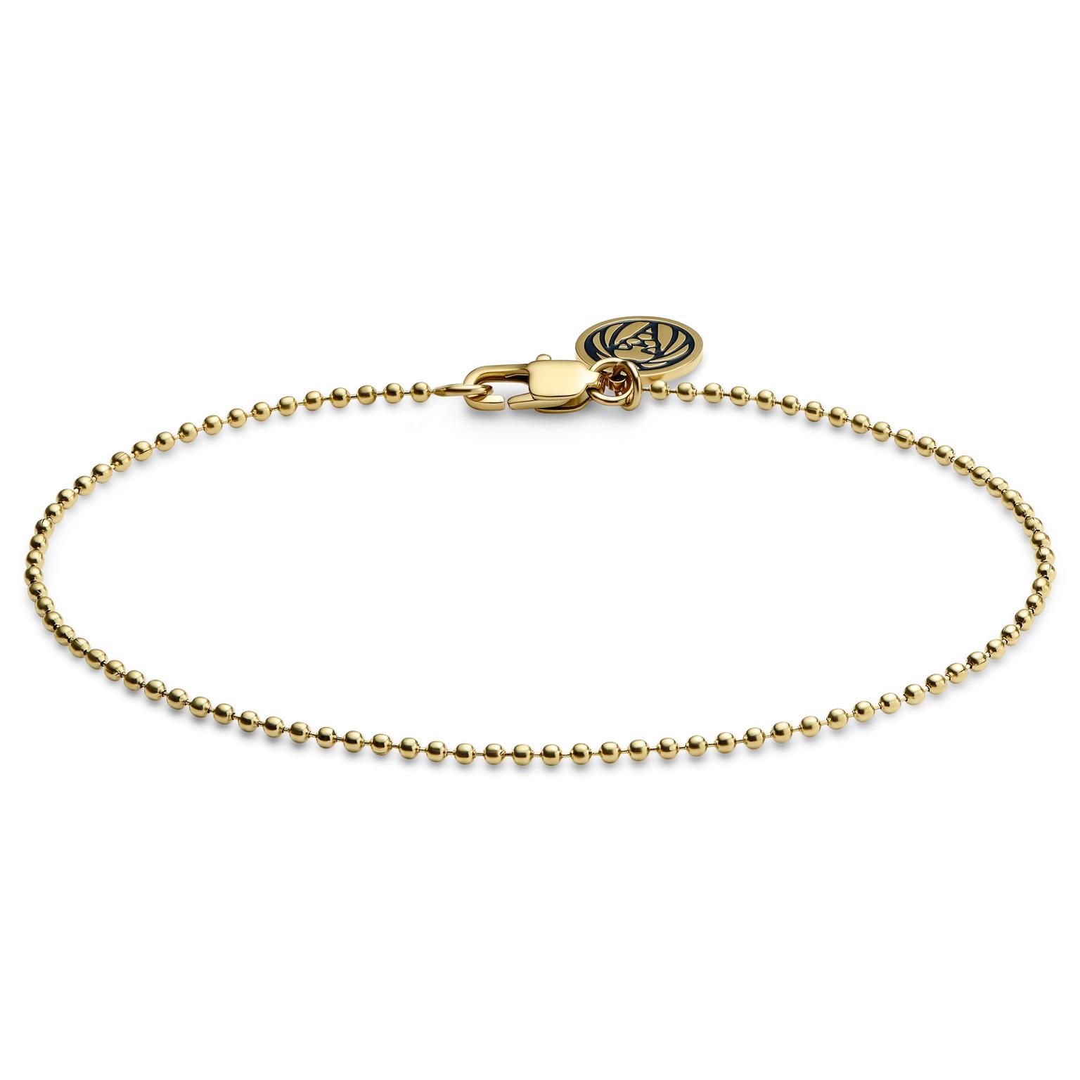 Essentials | 1,6 mm goldfarbenes Kugelketten-Armband Essentials | 1,6 mm goldfarbenes Kugelketten-Armband