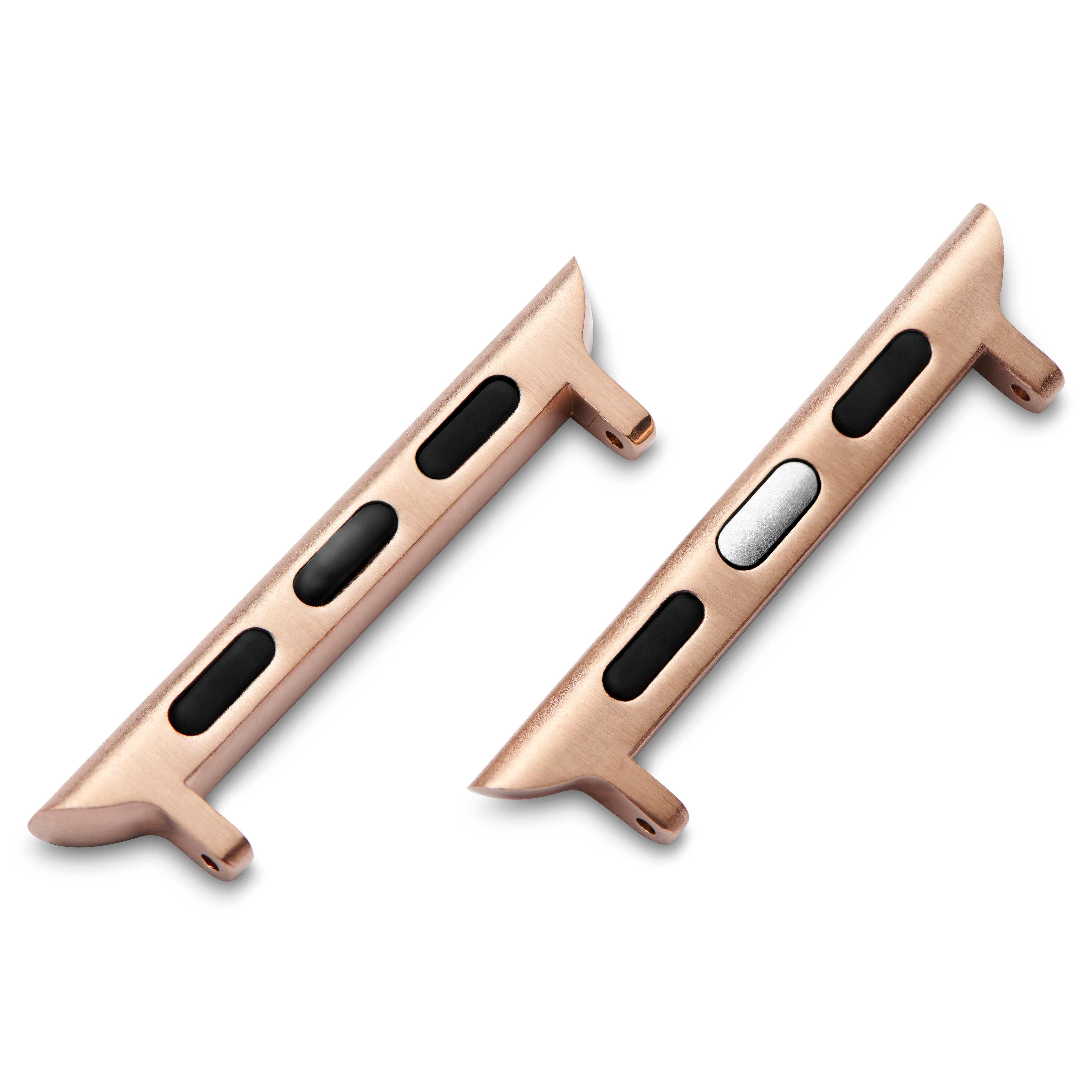 Ροζ Χρυσαφί Ατσάλινος Apple Watch Band Adapter (38mm) - 1