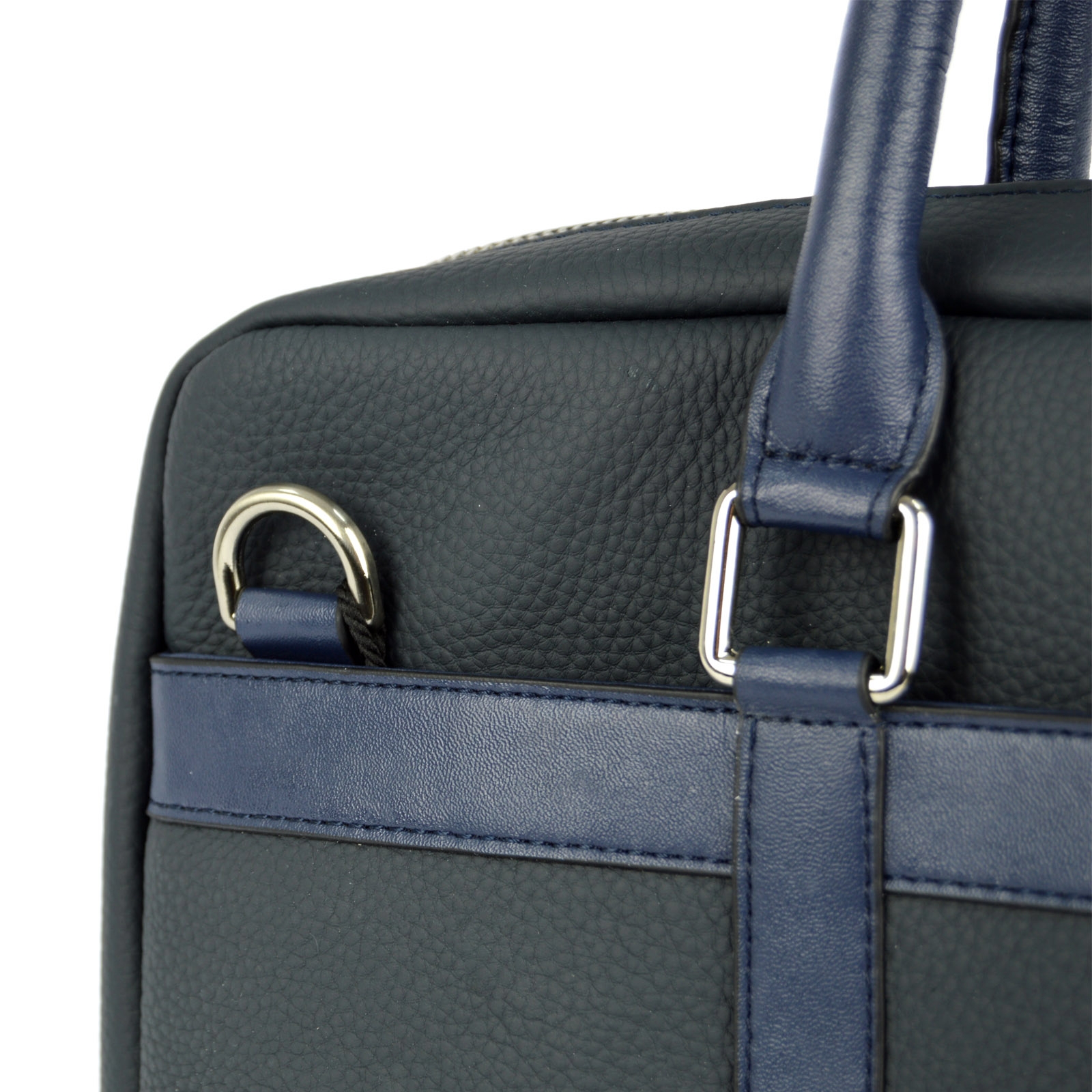 Maletín ejecutivo de cuero azul - 5