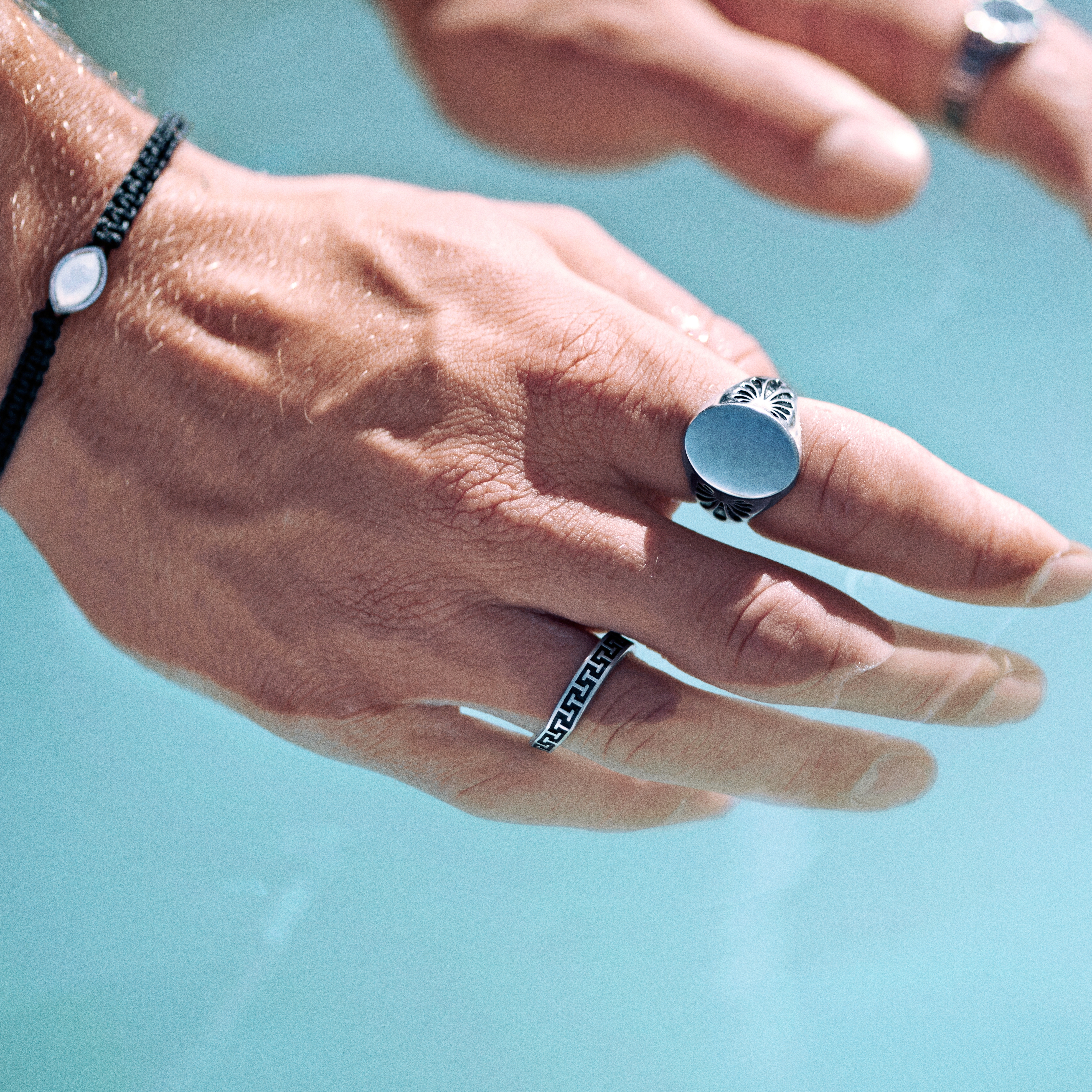 Atlantis | Chevalière en acier inoxydable - 4