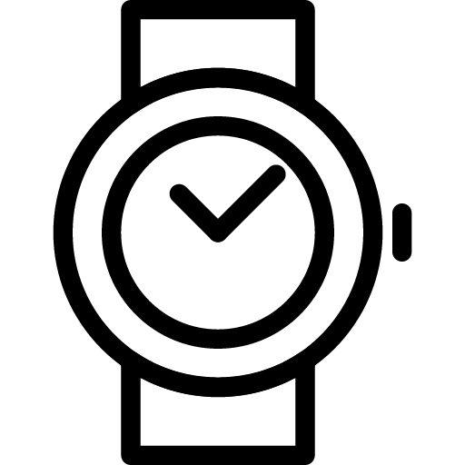 Reloj de calavera negro - 1