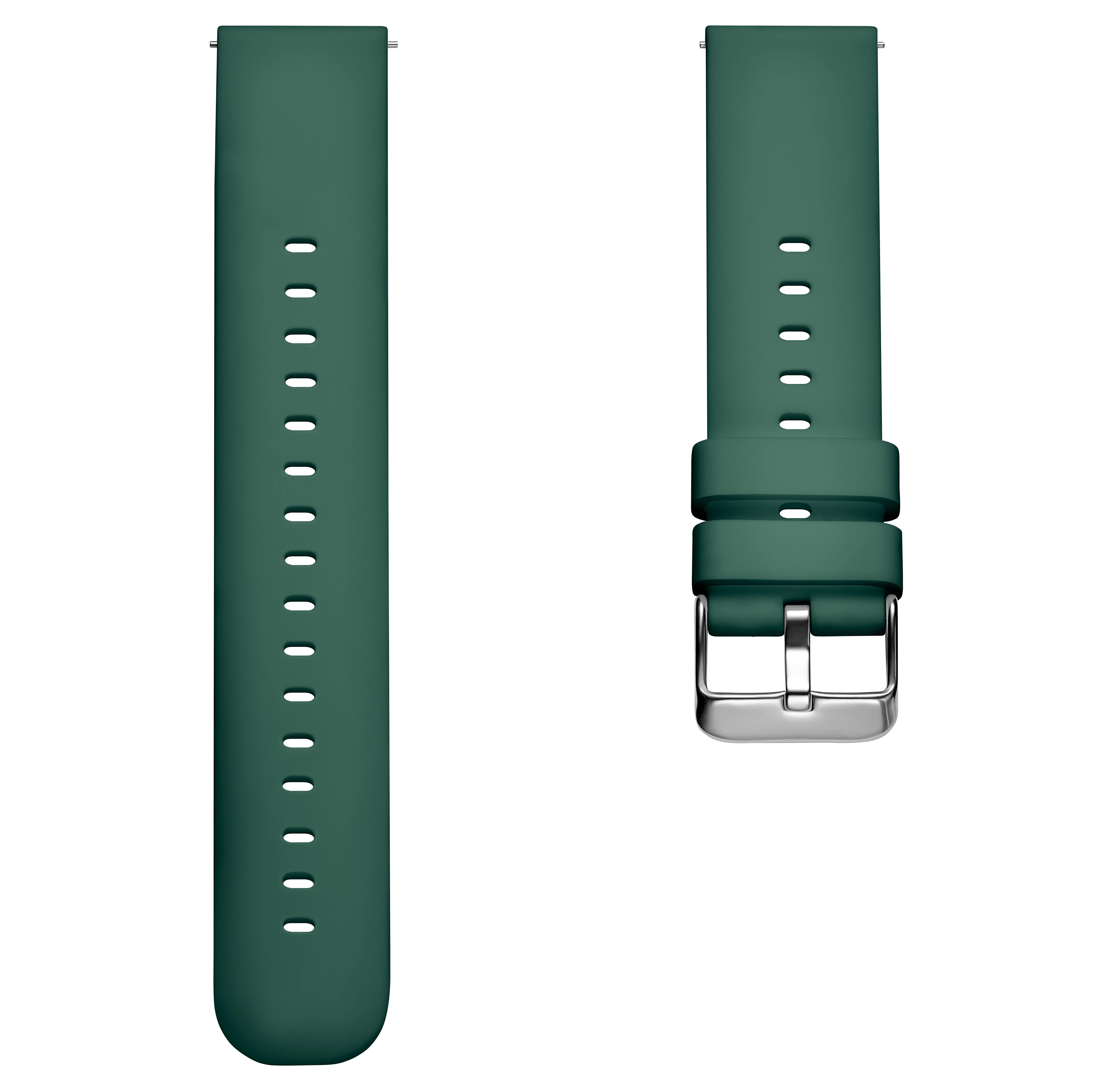 22mm Green Silicone Watch Strap – Quick Release 22mm Green Silicone Watch Strap – Quick Release