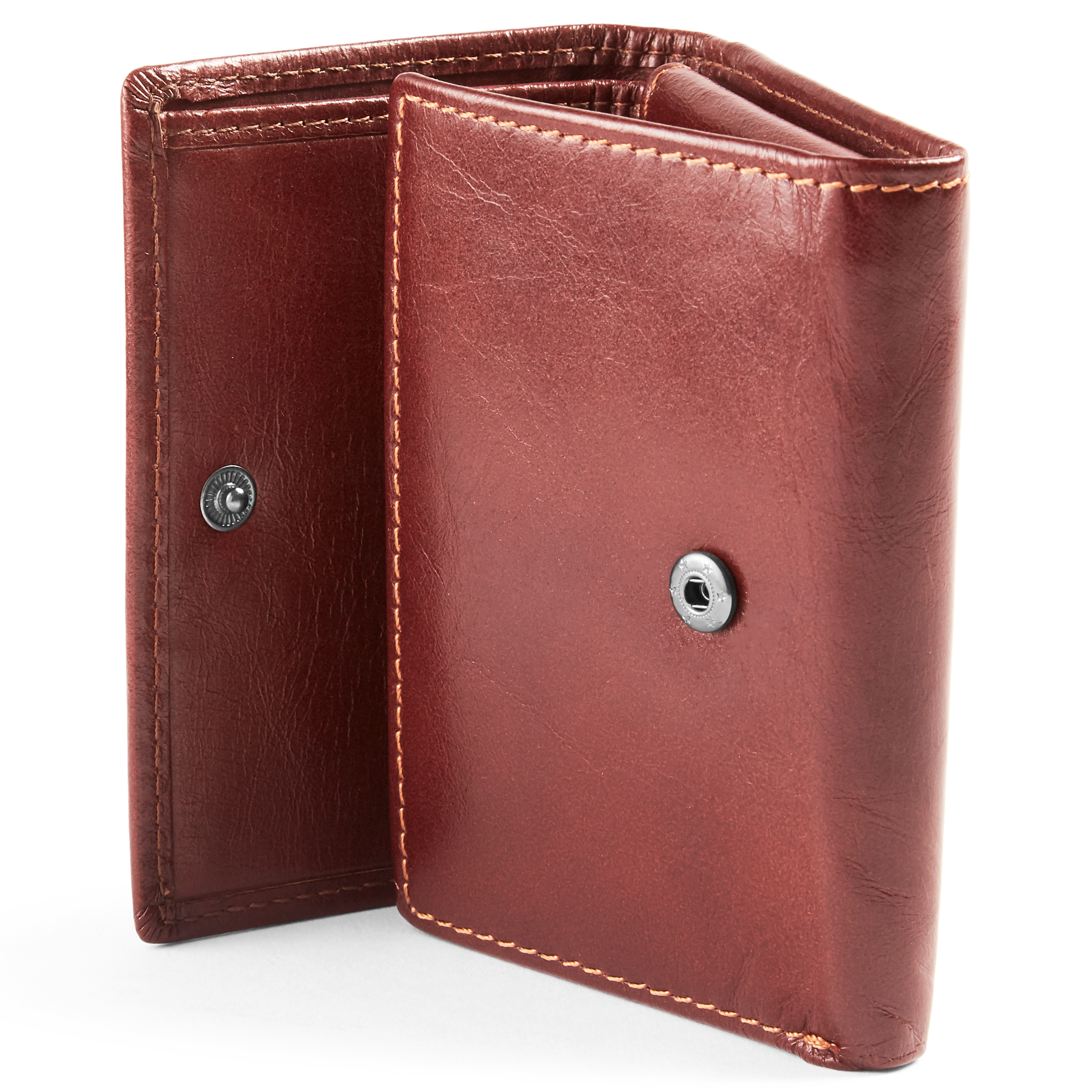 Brun Tegnebog i Ægte Læder - 4