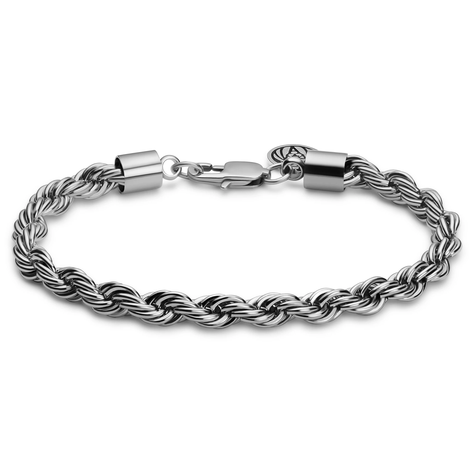 Essentials | 6 mm Silver-Tone Rope Chain Bracelet Essentials | 6 mm Silver-Tone Rope Chain Bracelet