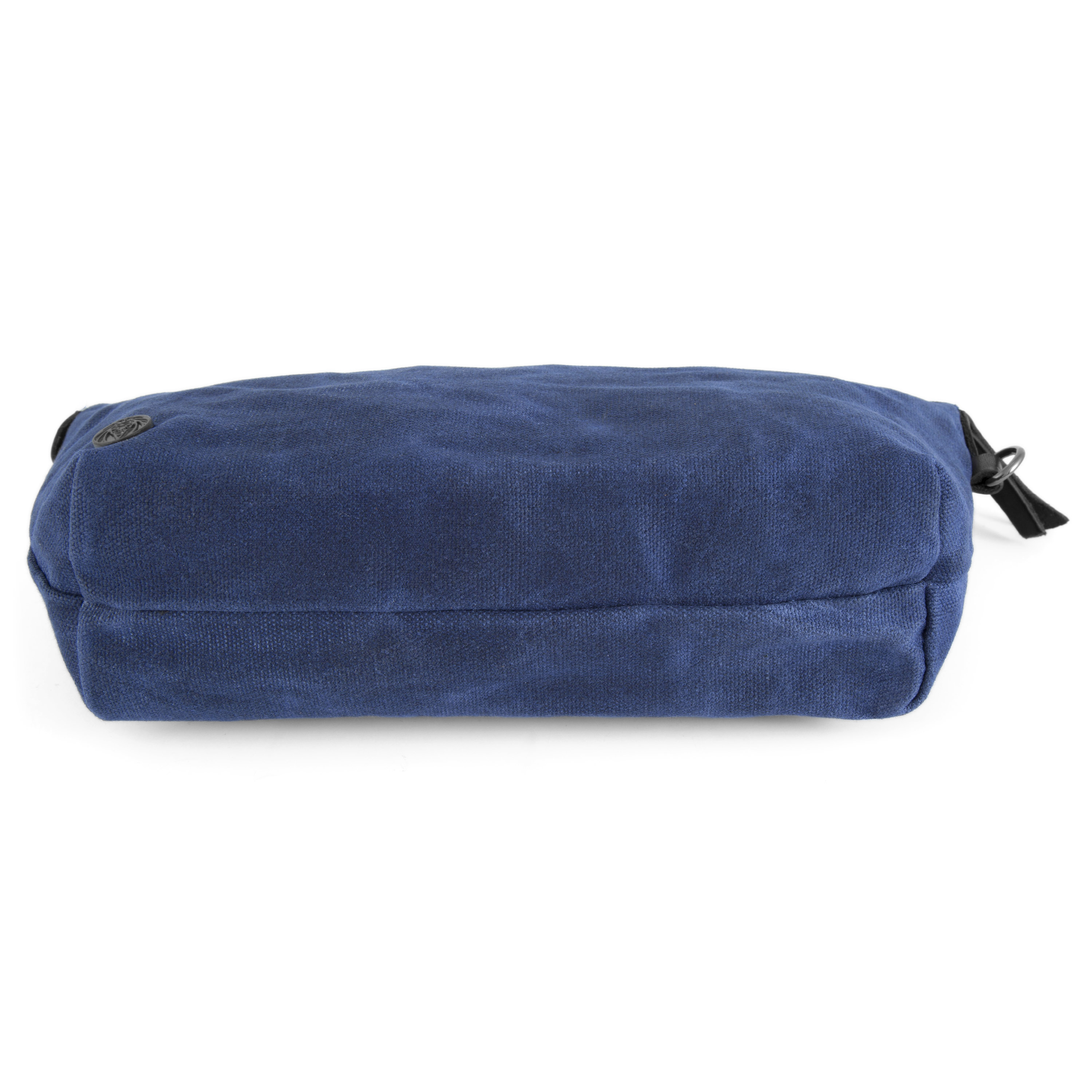 Navy Blue Drexel Waxed Canvas Washbag - 6