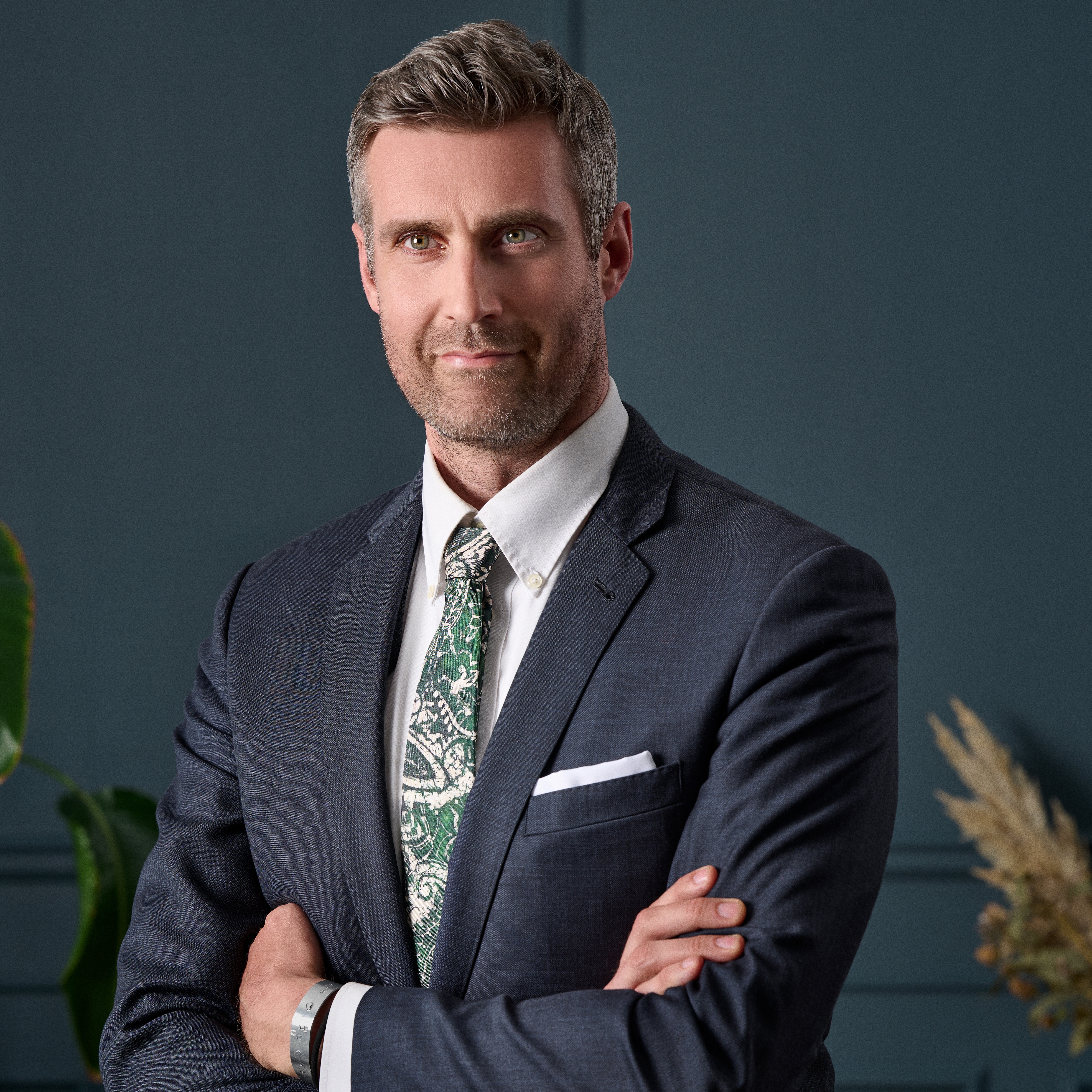 Virtuo | 6 cm Dark Green Paisley Silk Necktie - 4