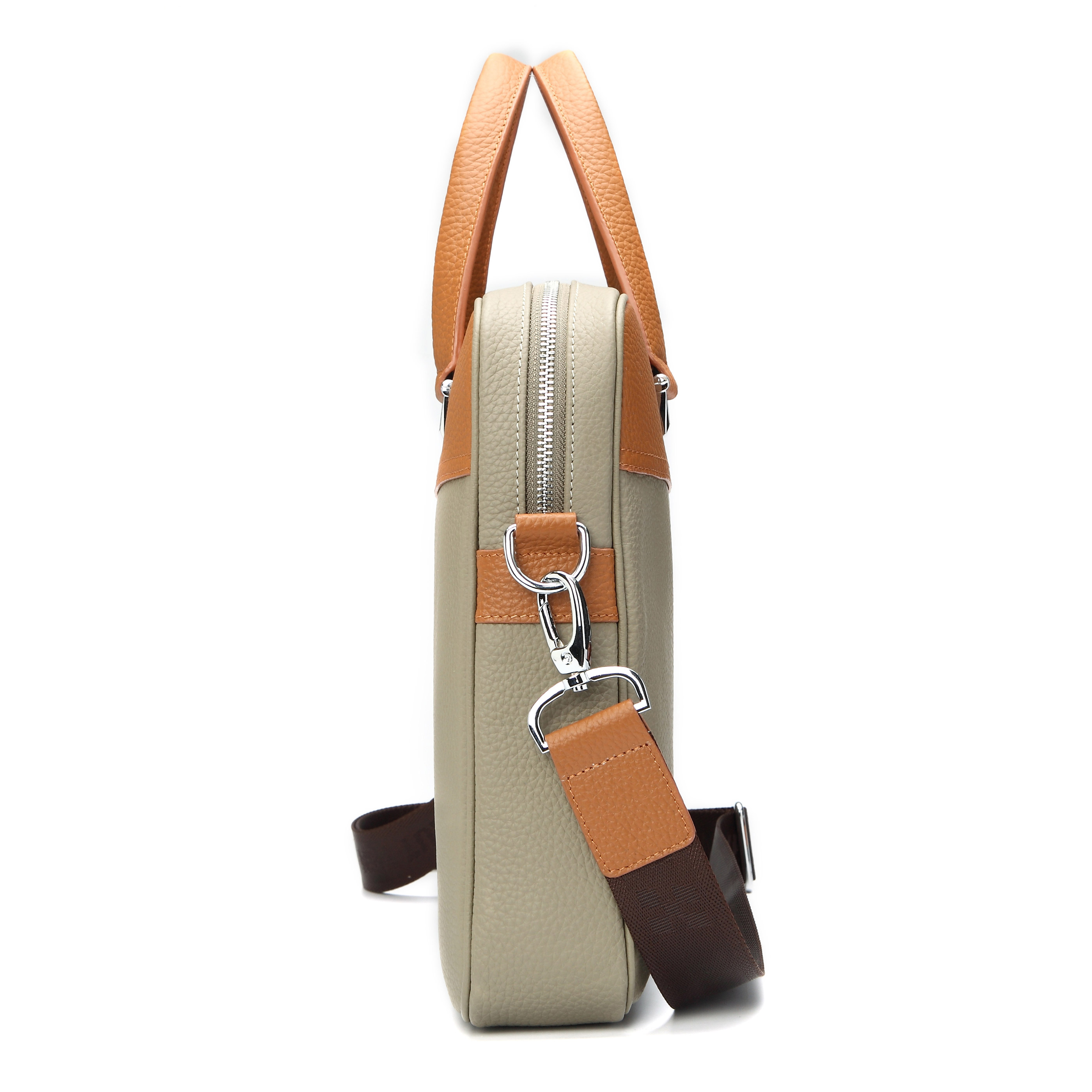 Harmaa Paris Executive Nahkalaukku - 3