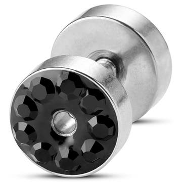 6mm Silver-Tone Zirconia Stud Earring 6mm Silver-Tone Zirconia Stud Earring