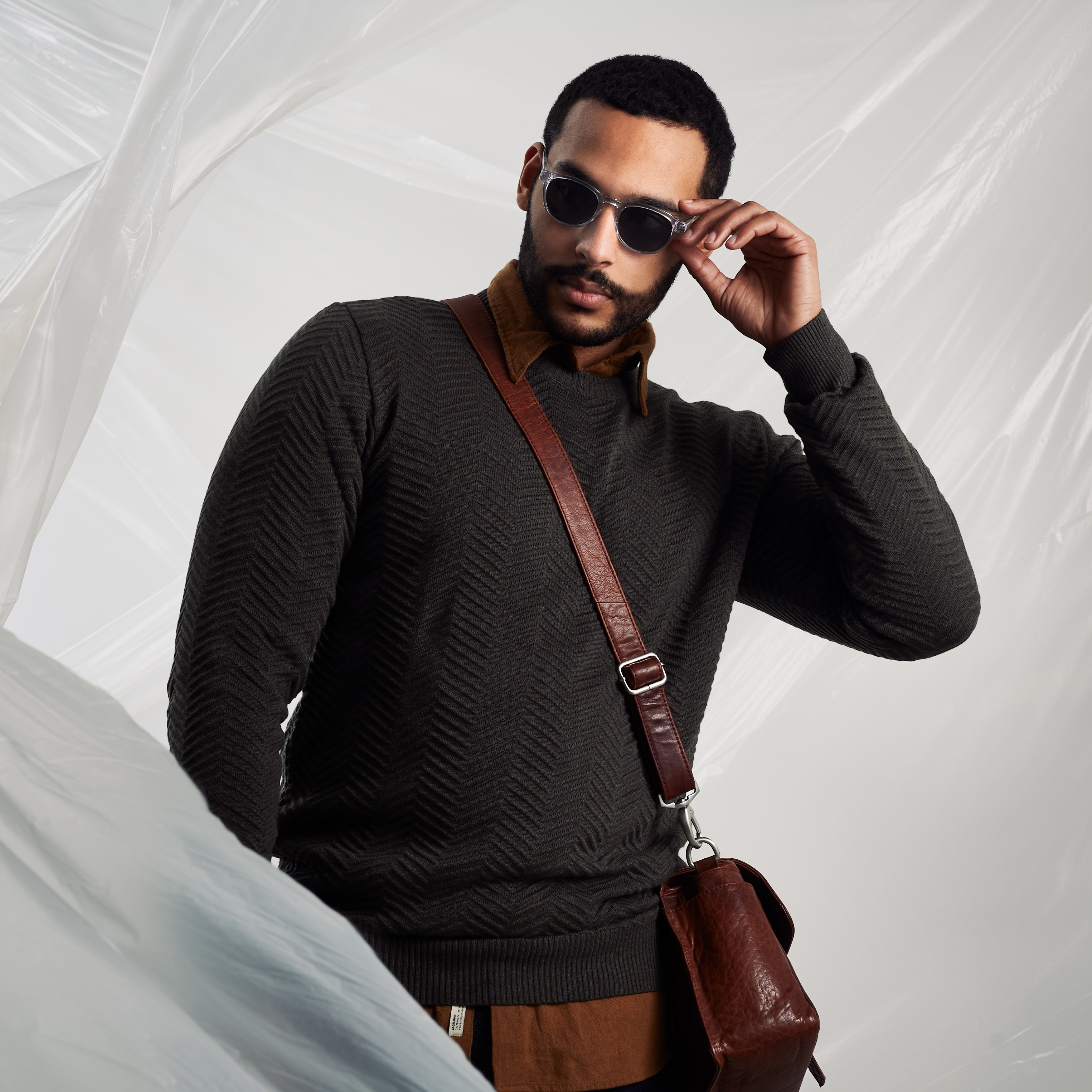 Genomskinliga Retrosolglasögon med Rökpolariserade Glas - 4