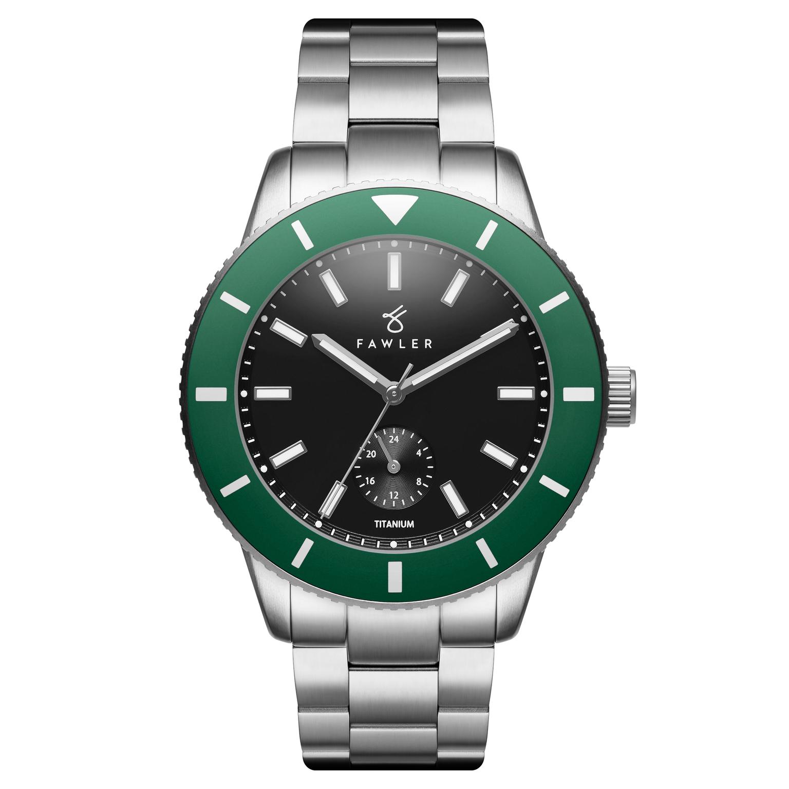 Makalu | Green Brushed Titanium Dive Watch Makalu | Green Brushed Titanium Dive Watch