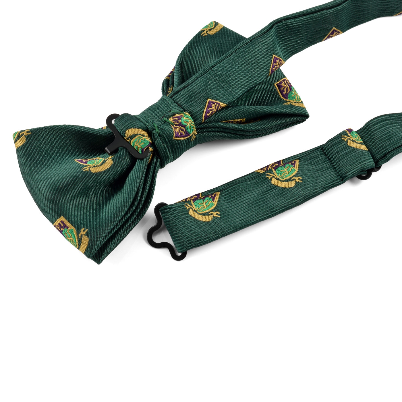 Green Emblem Pre-Tied Bow Tie - 3