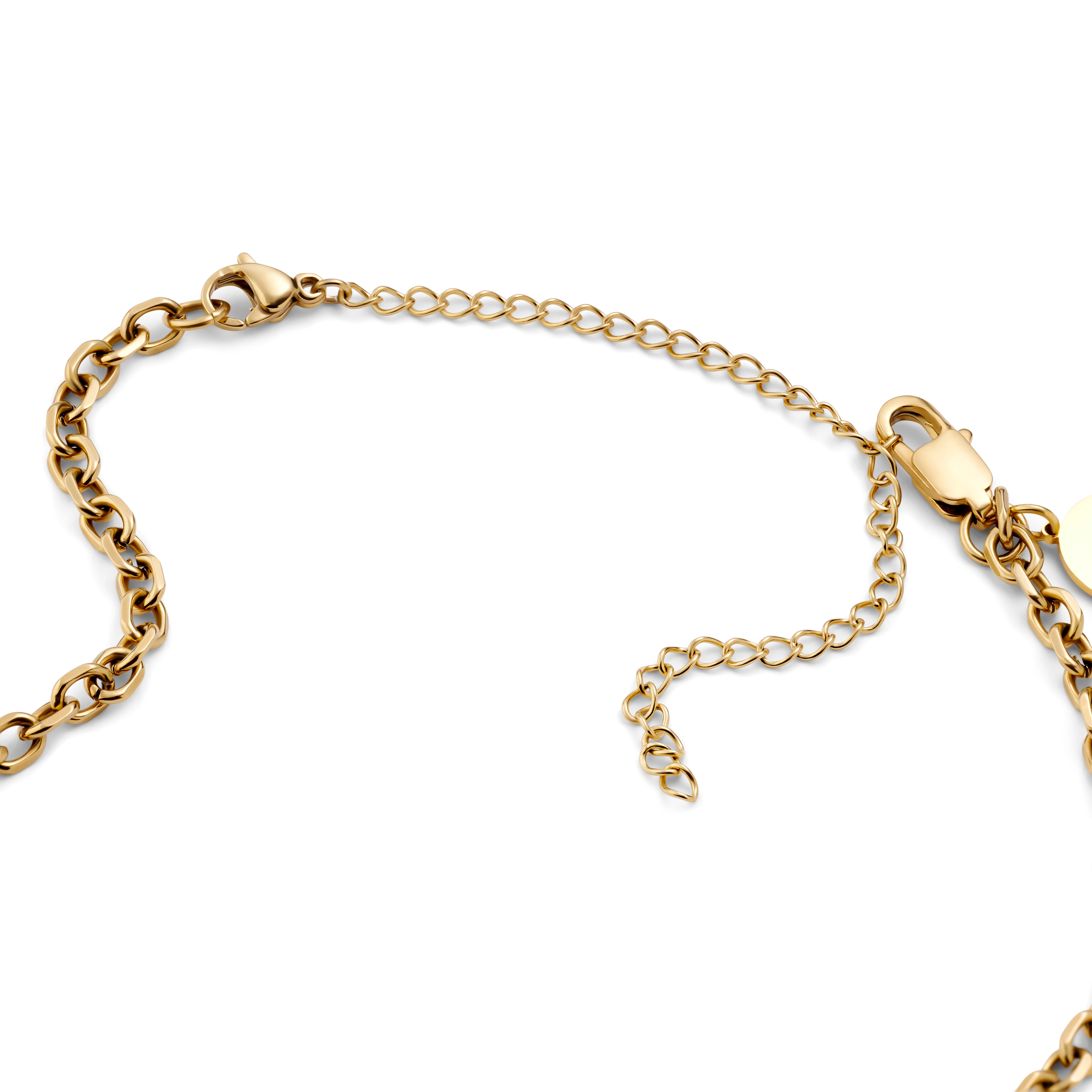 Kaklarotas pagarinātājs no 304L nerūsējošā tērauda zelta tonī, 10 cm - 2