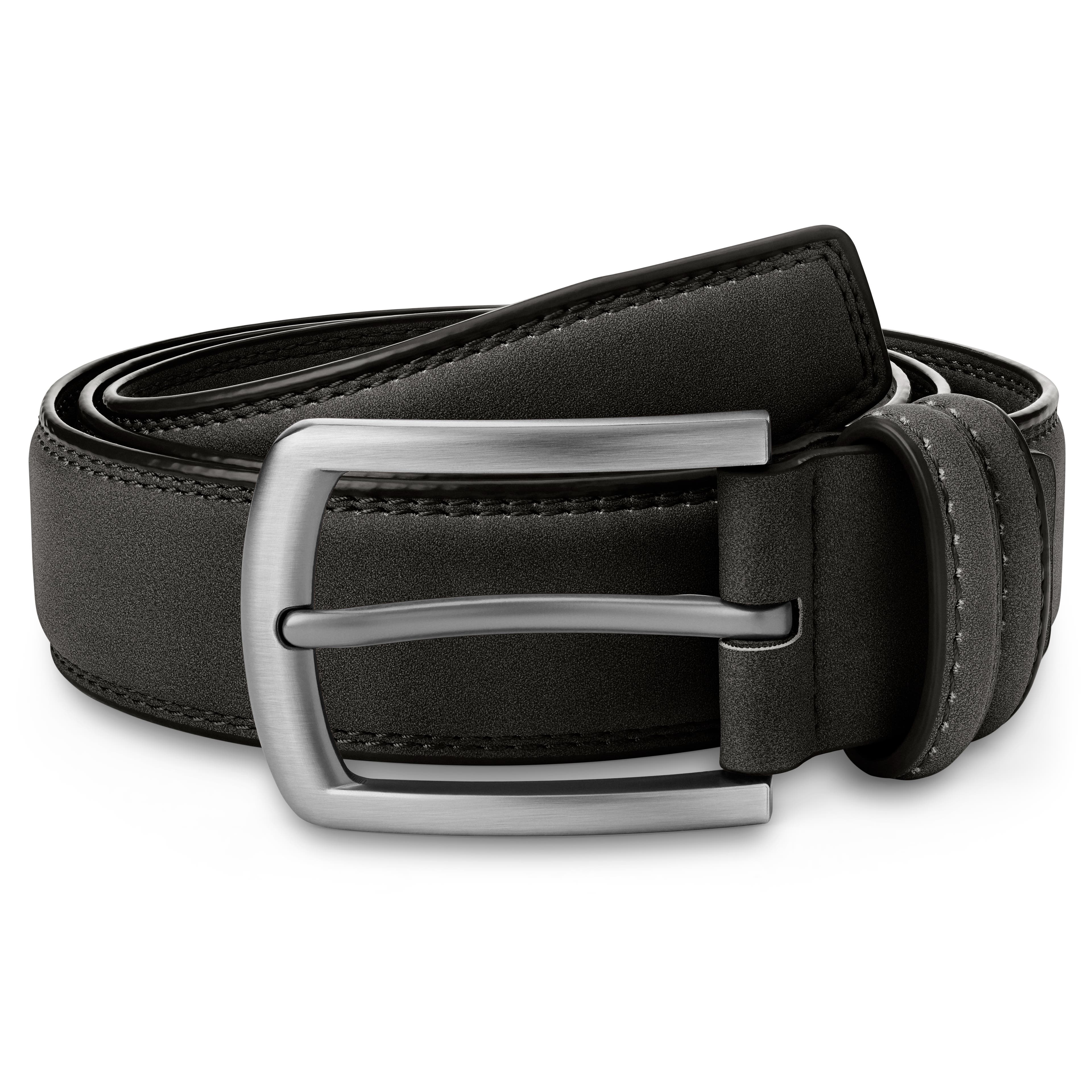 Black Traditional Suede Belt Black Traditional Suede Belt