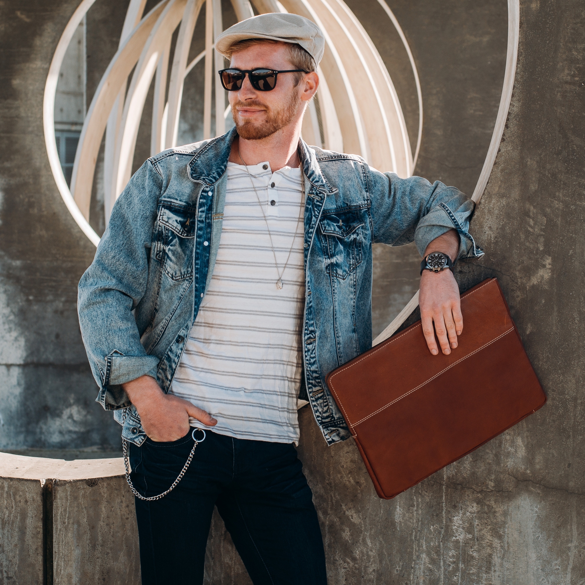 Collier "Le Bouddha" en acier argenté  - 6