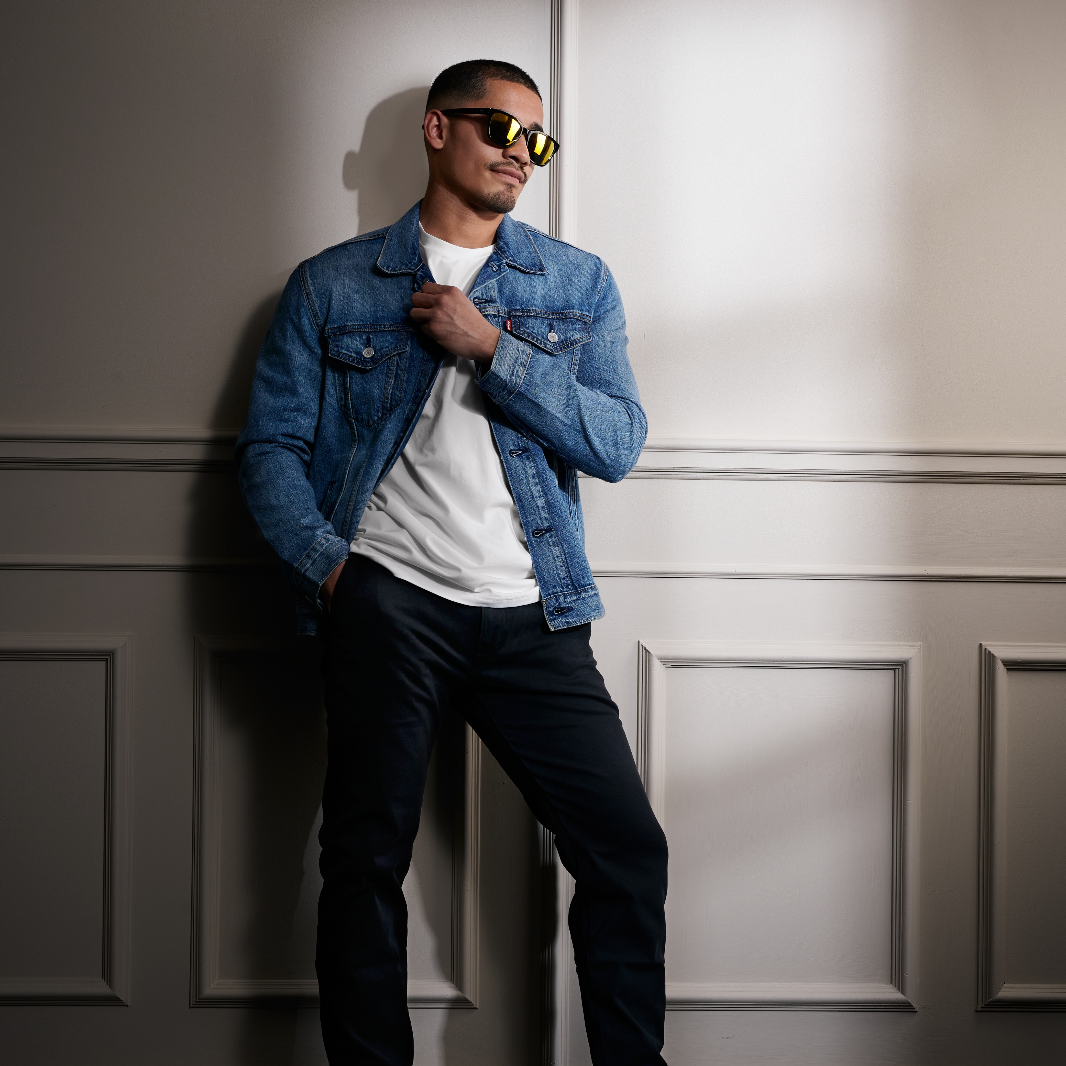 Wilmer Thea Zwart & Oranje-Geel Gespiegelde Gepolariseerde Zonnebril - 3