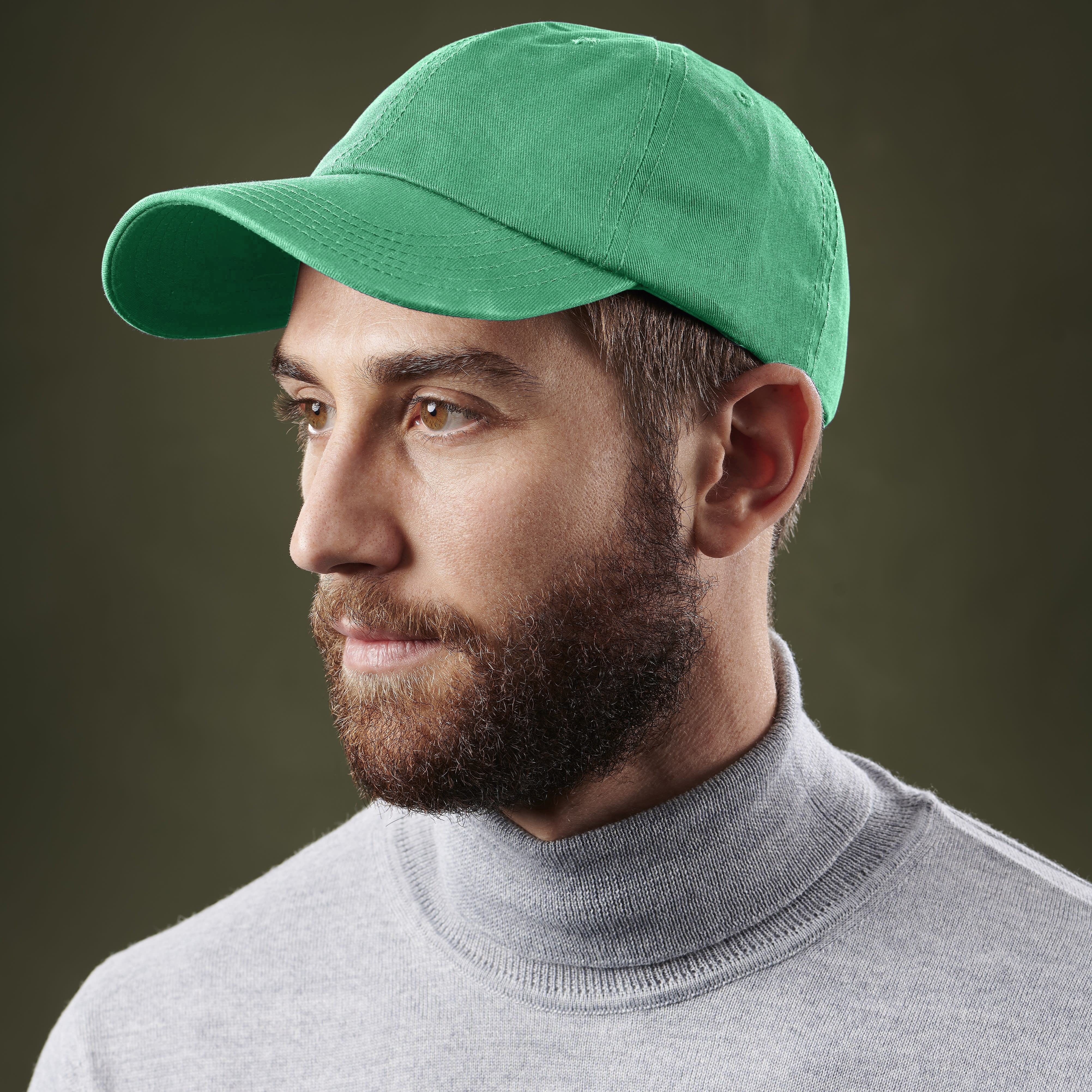 Bright Green Cotton Cap - 3