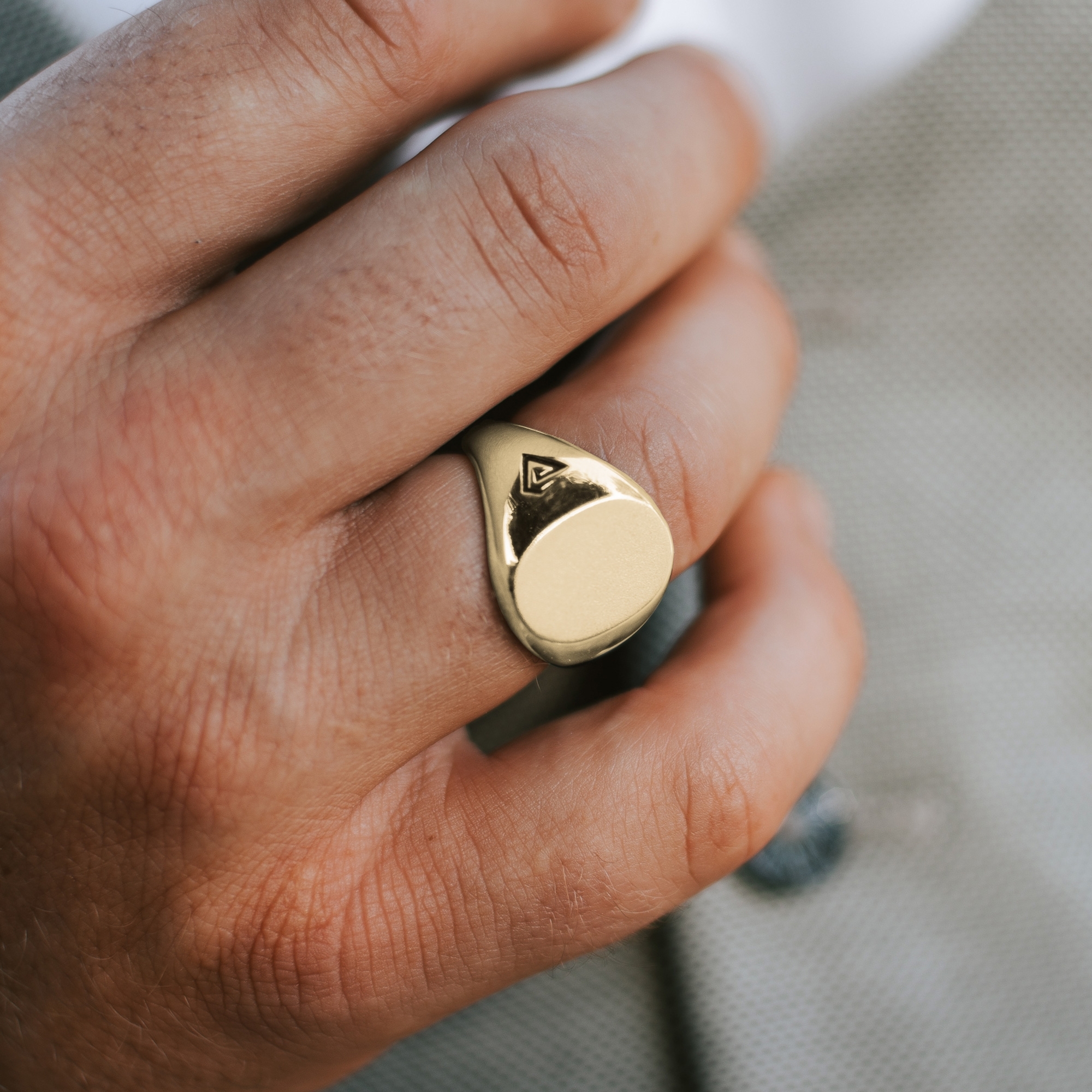 Anillo de plata 925S y oro Arthur - 4