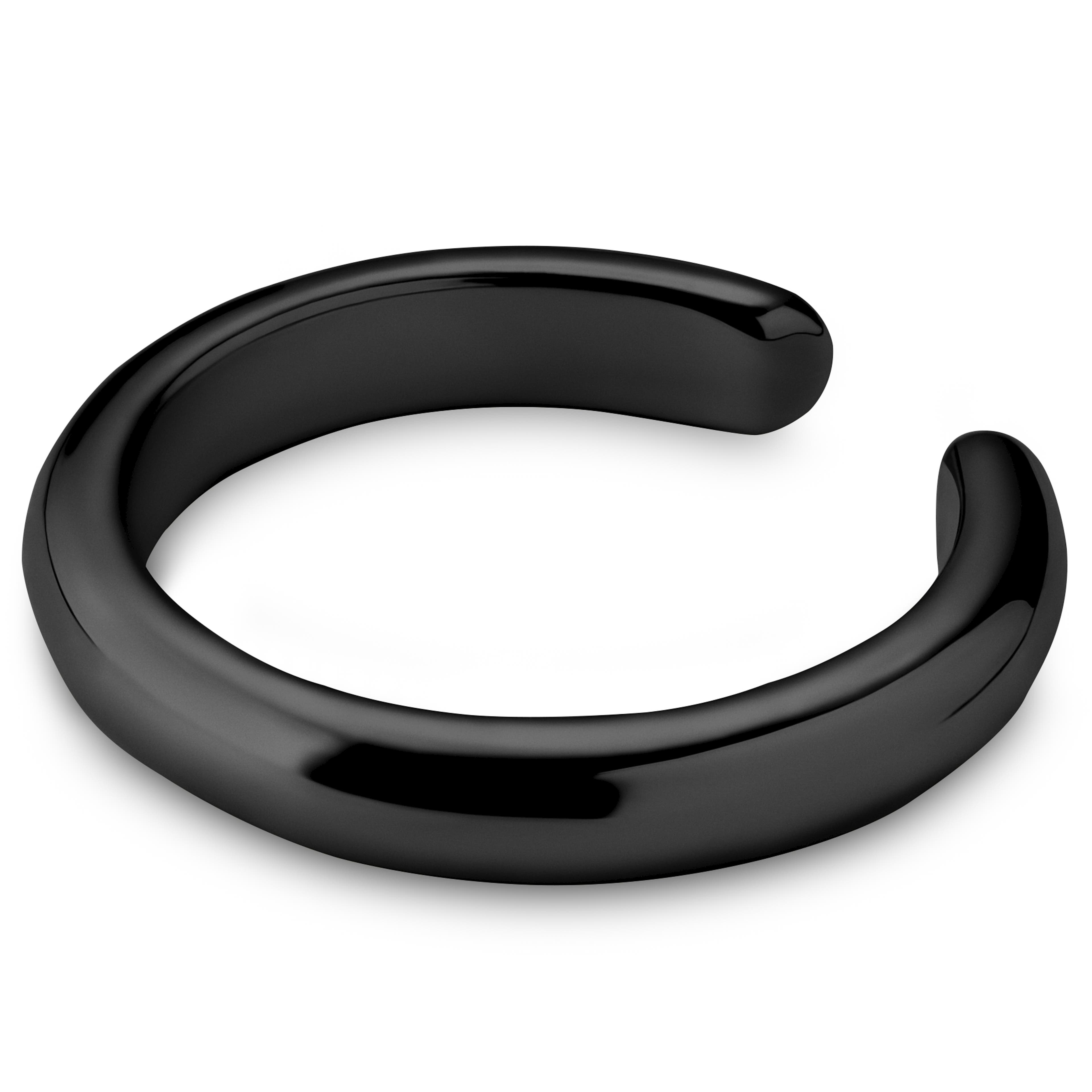 Helix | Cercel cu prindere tip cuff negru de 3 mm