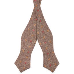 Caramel Brown Self-Tie Bow Tie