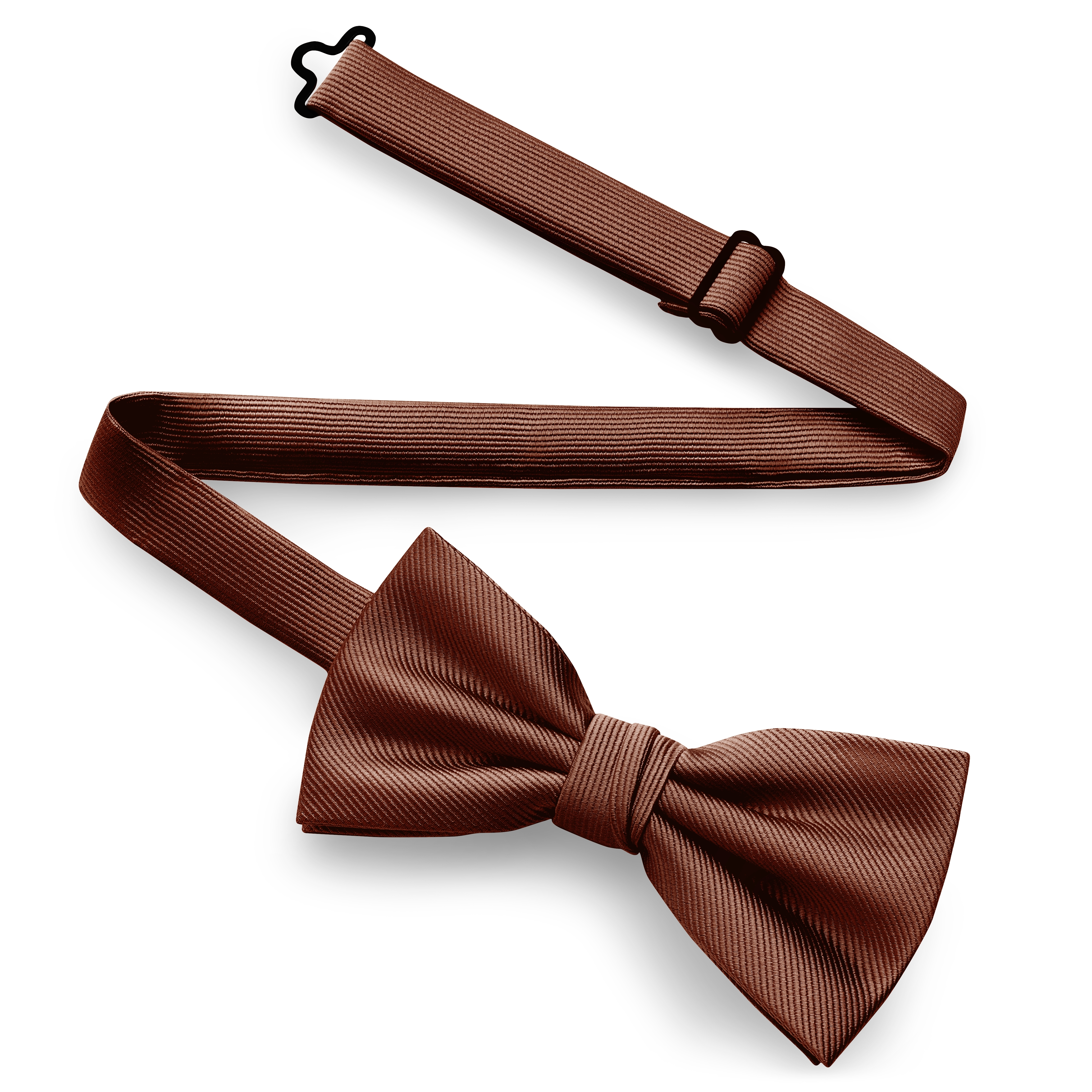 Terracotta Pre-Tied Grosgrain Bow Tie - 3