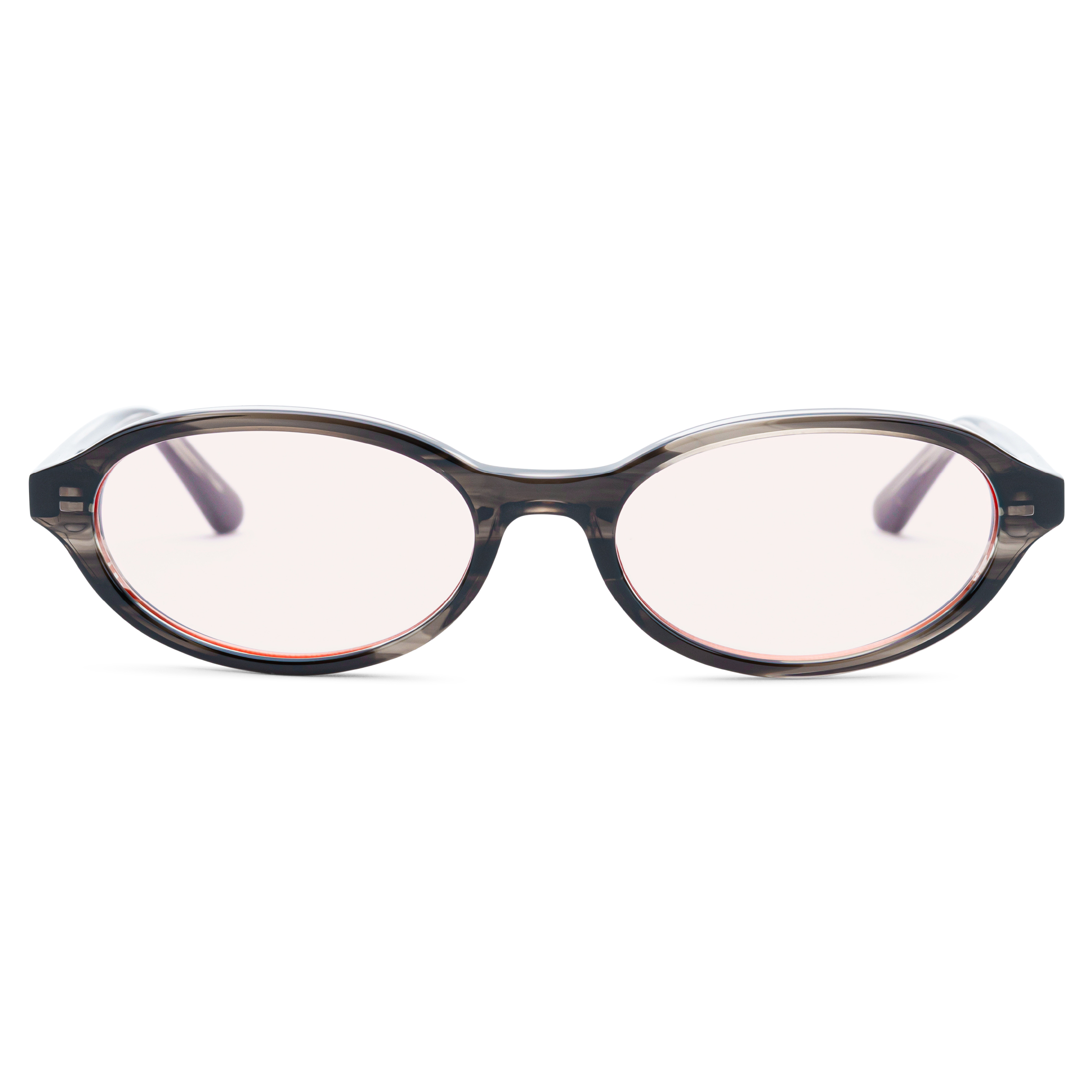 MessyWeekend | IVY с обалчносива рамка и преливащи стъкла в прасковеночервено