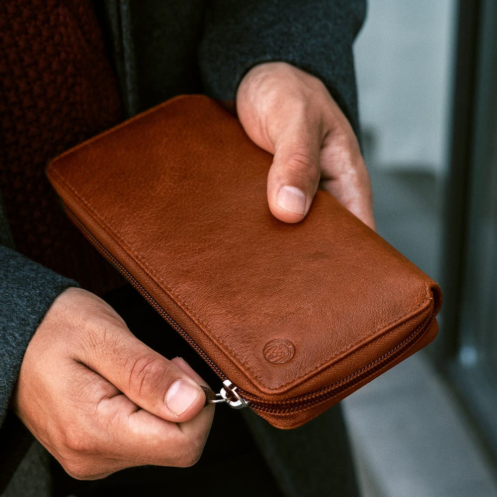 hover: California | Tan Accordion Leather Wallet hover: California | Tan Accordion Leather Wallet