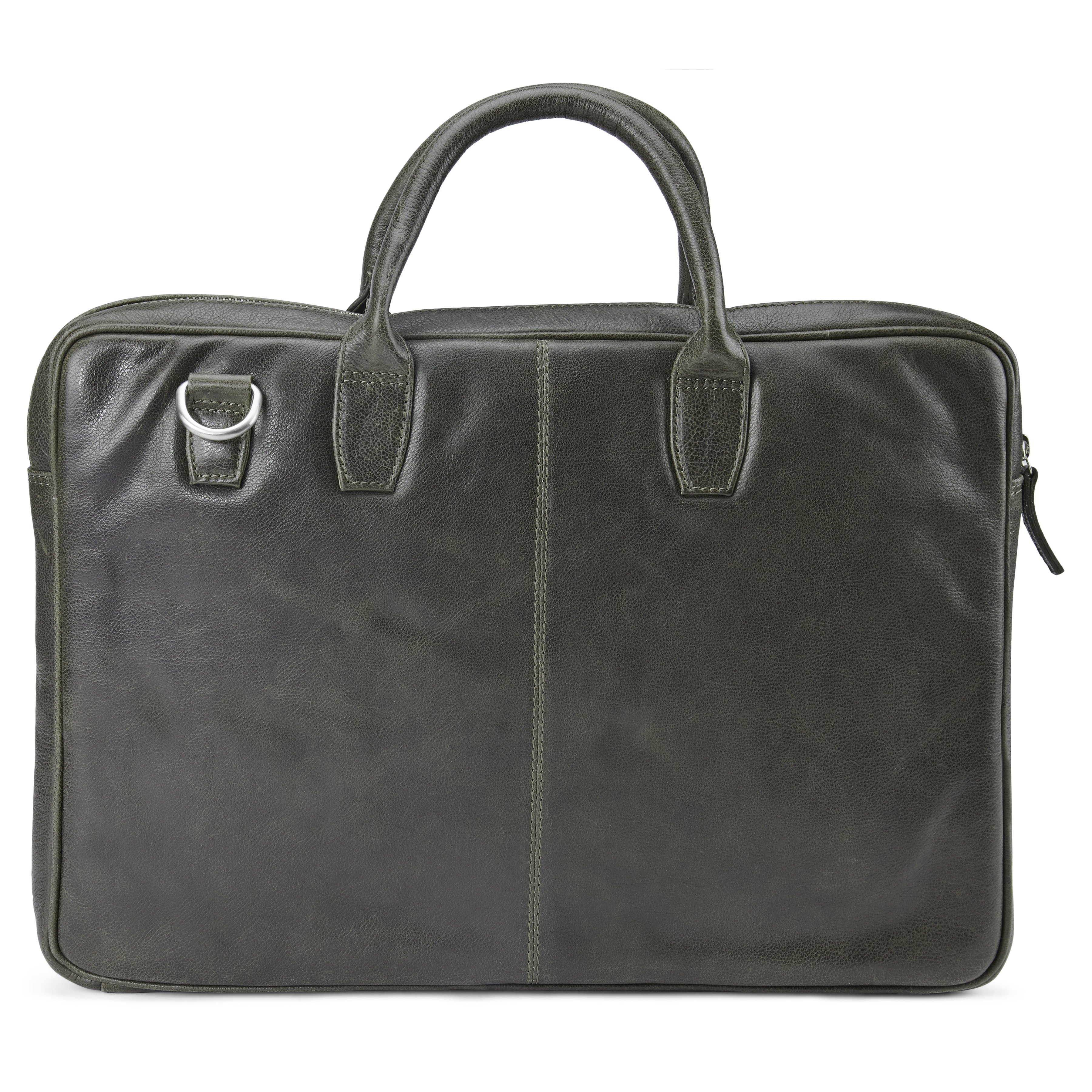 Licio Slim 15” Executive hnědo-šedá kožená taška - 3