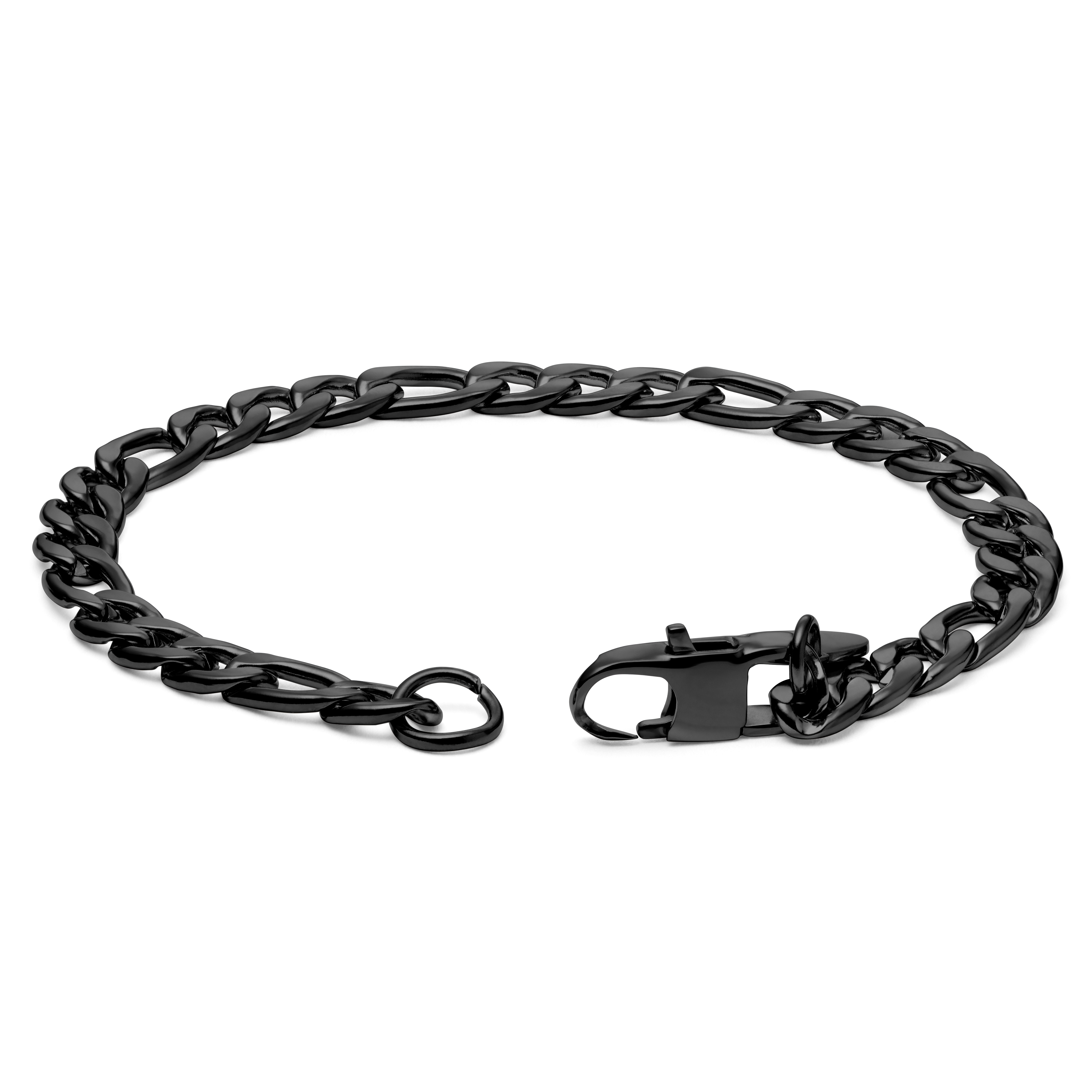 Cosmo Amager Gunmetal Figaro řetízkový náramek  - 2