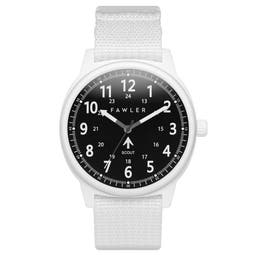 Scout | Limited Edition White Aluminium Military Watch With Black Dial & White Nato Strap
