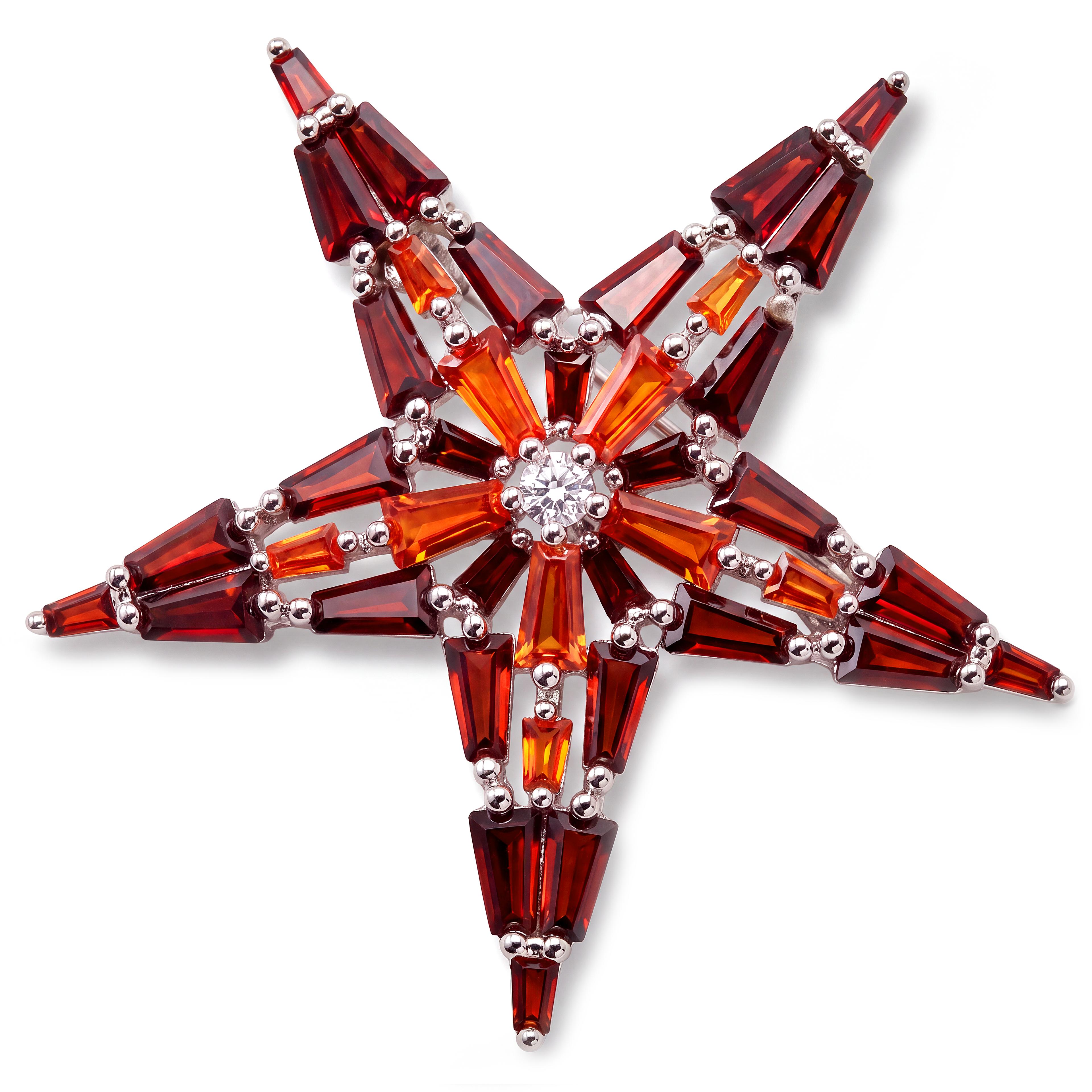 The Intro | Red Stargaze Brooch The Intro | Red Stargaze Brooch