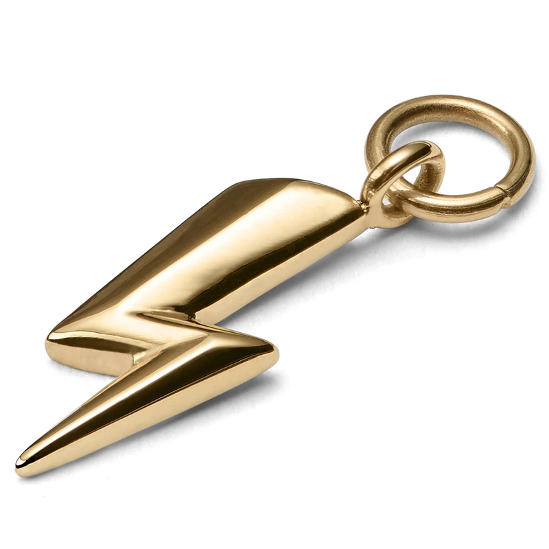 Stahl Blitz Charm Goldfarben Stahl Blitz Charm Goldfarben
