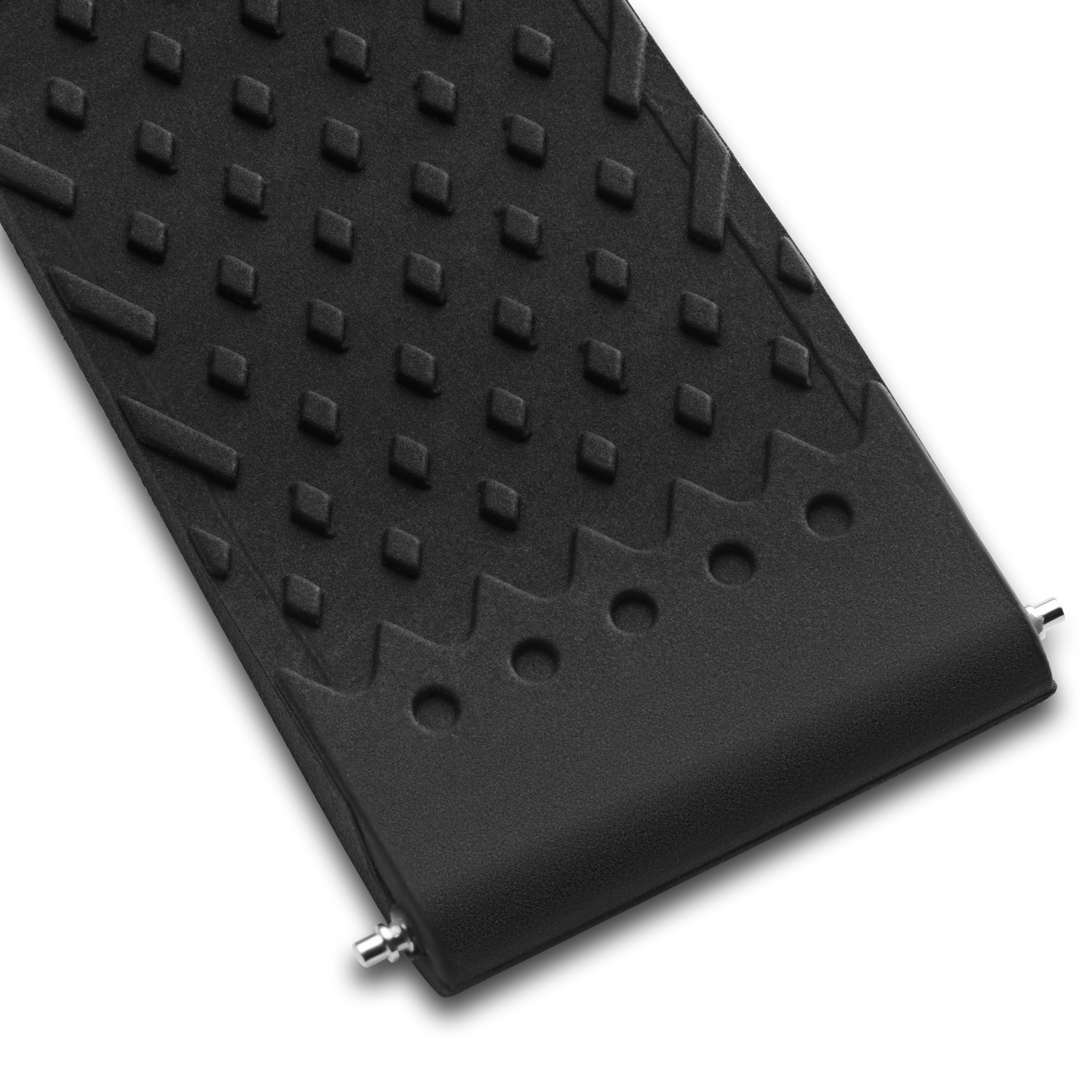 Correa deportiva para reloj de silicona con perforaciones negra - 3