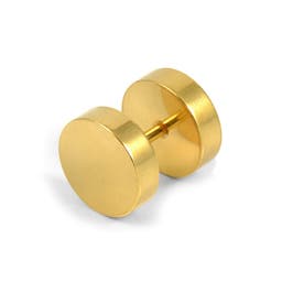 10mm Gold-Tone Stud Earring