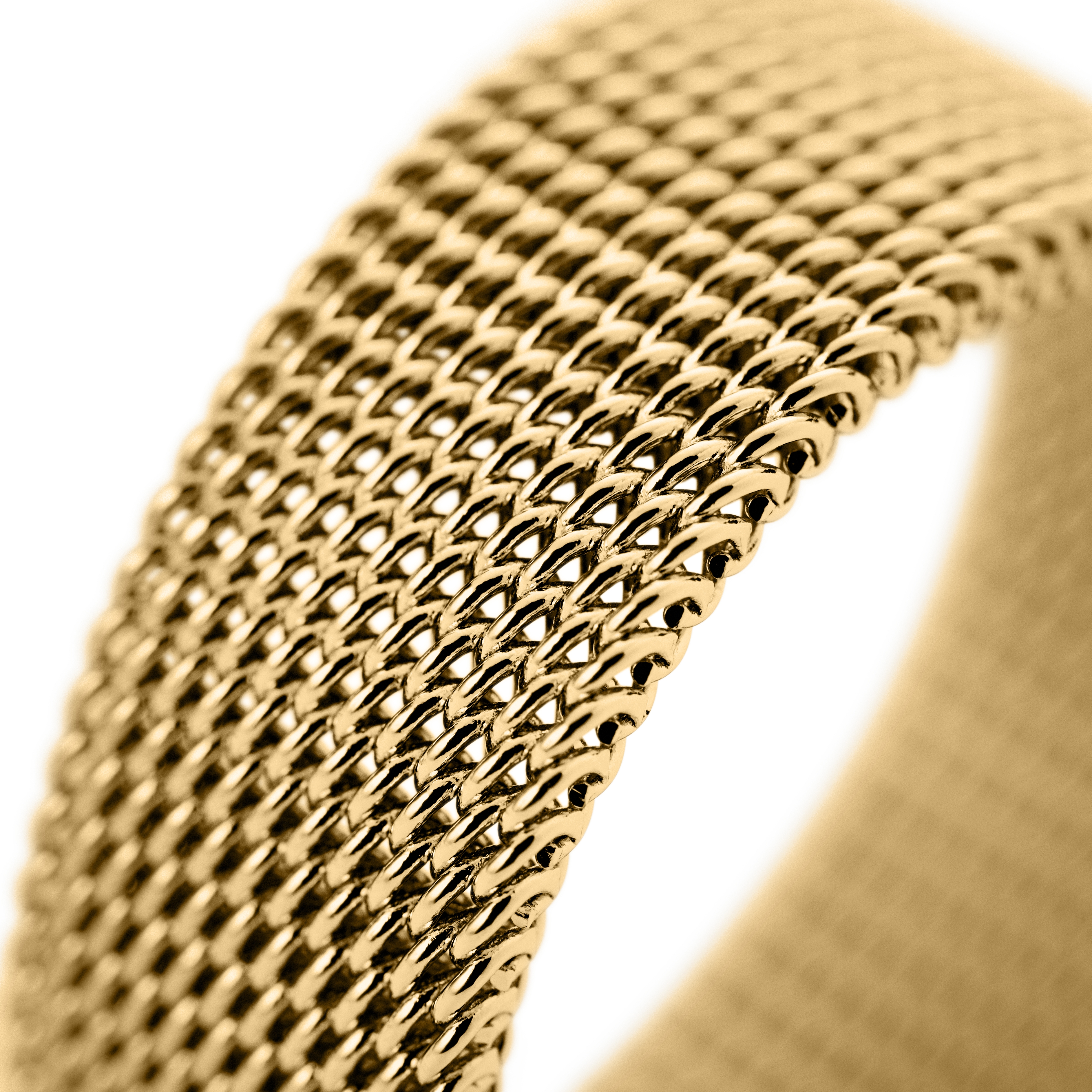 Sentio | Lankstus žiedas iš aukso spalvos nerūdijančio plieno - 3