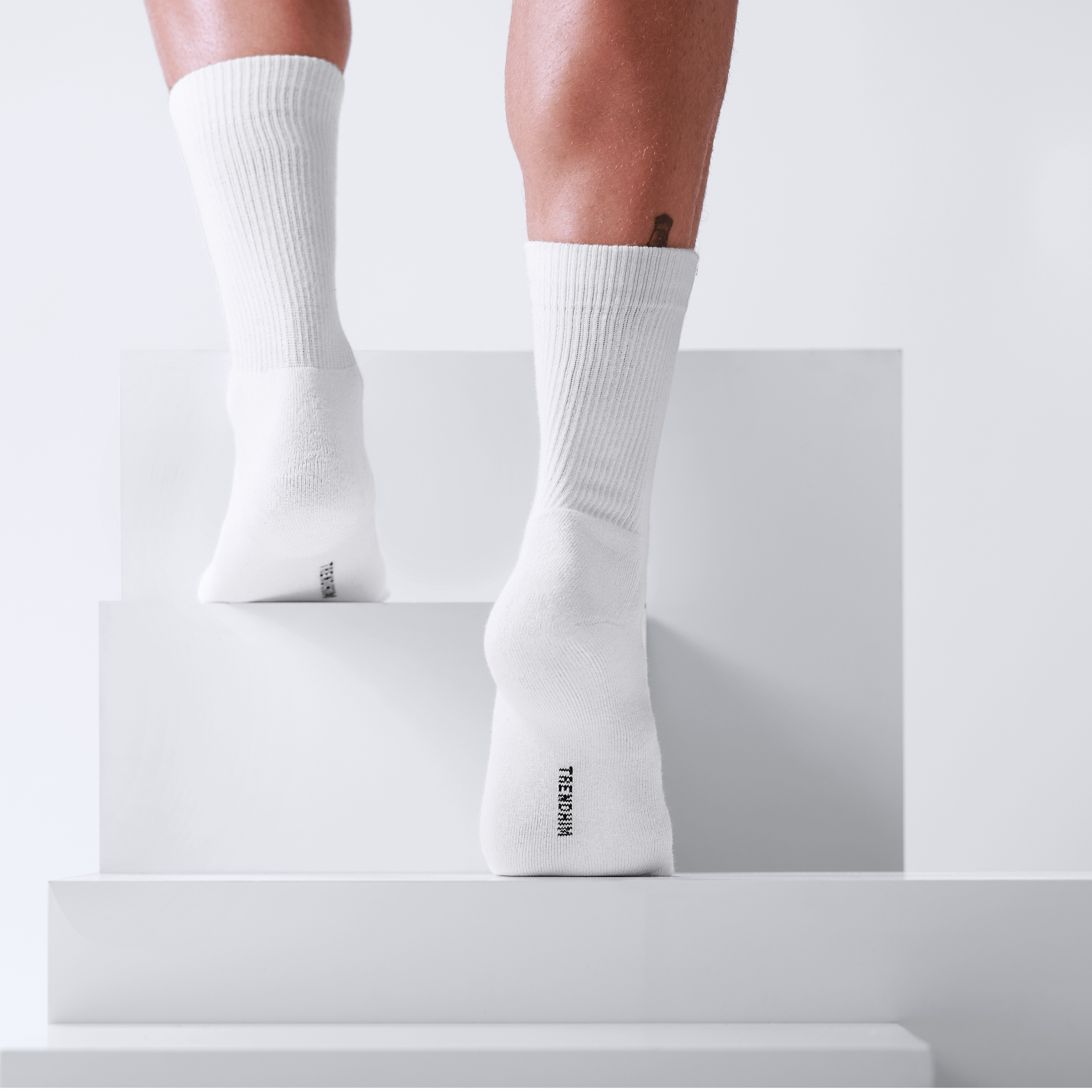 DryFeel | White Cotton Tennis Socks - 4