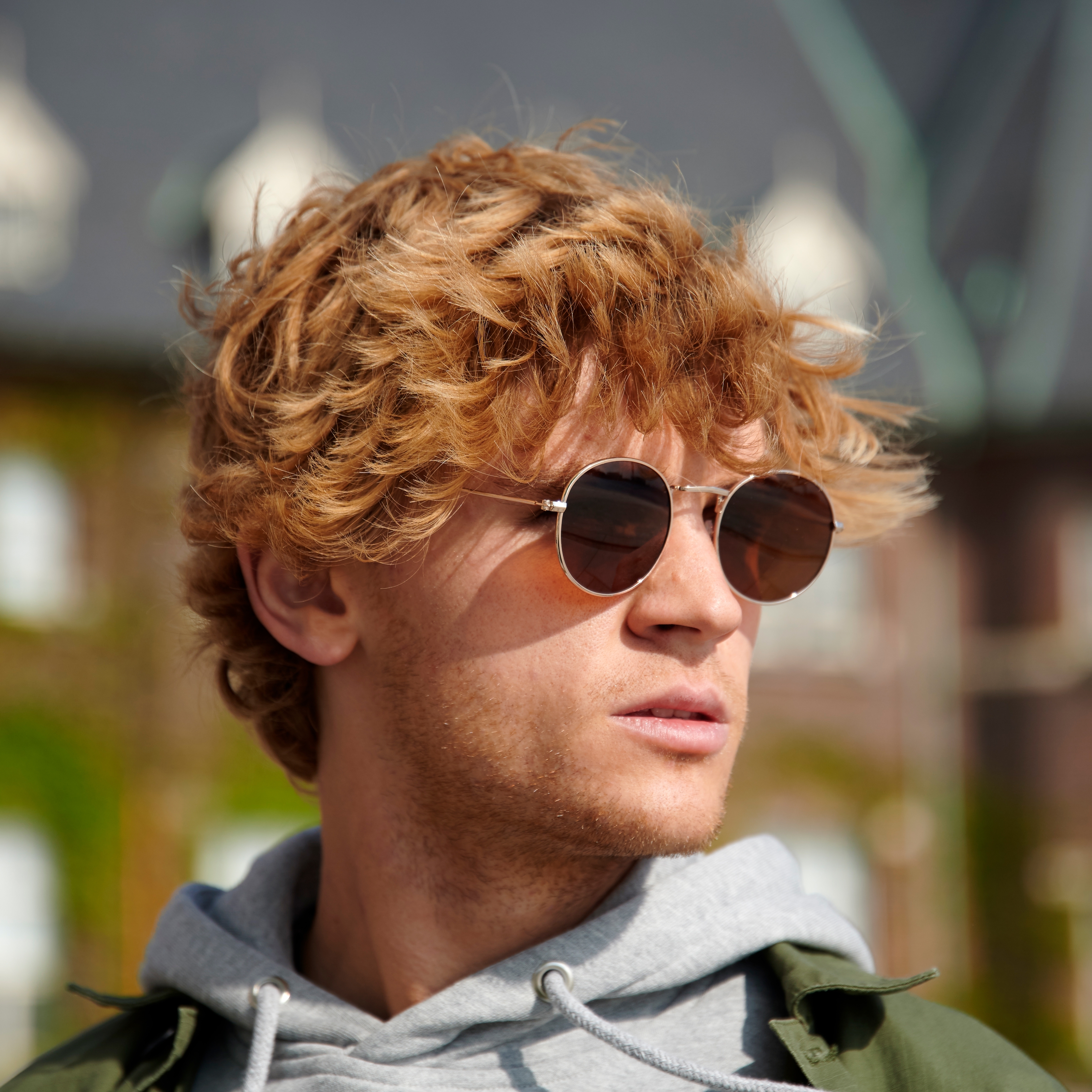 Sluneční brýle Waylon ve zlaté a hnědé barvě - 5