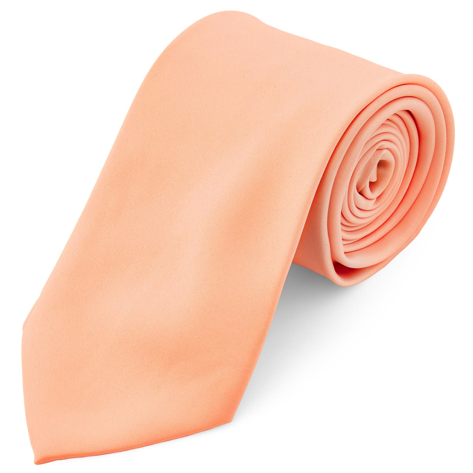 Cravate classique 8 cm rose saumon Cravate classique 8 cm rose saumon