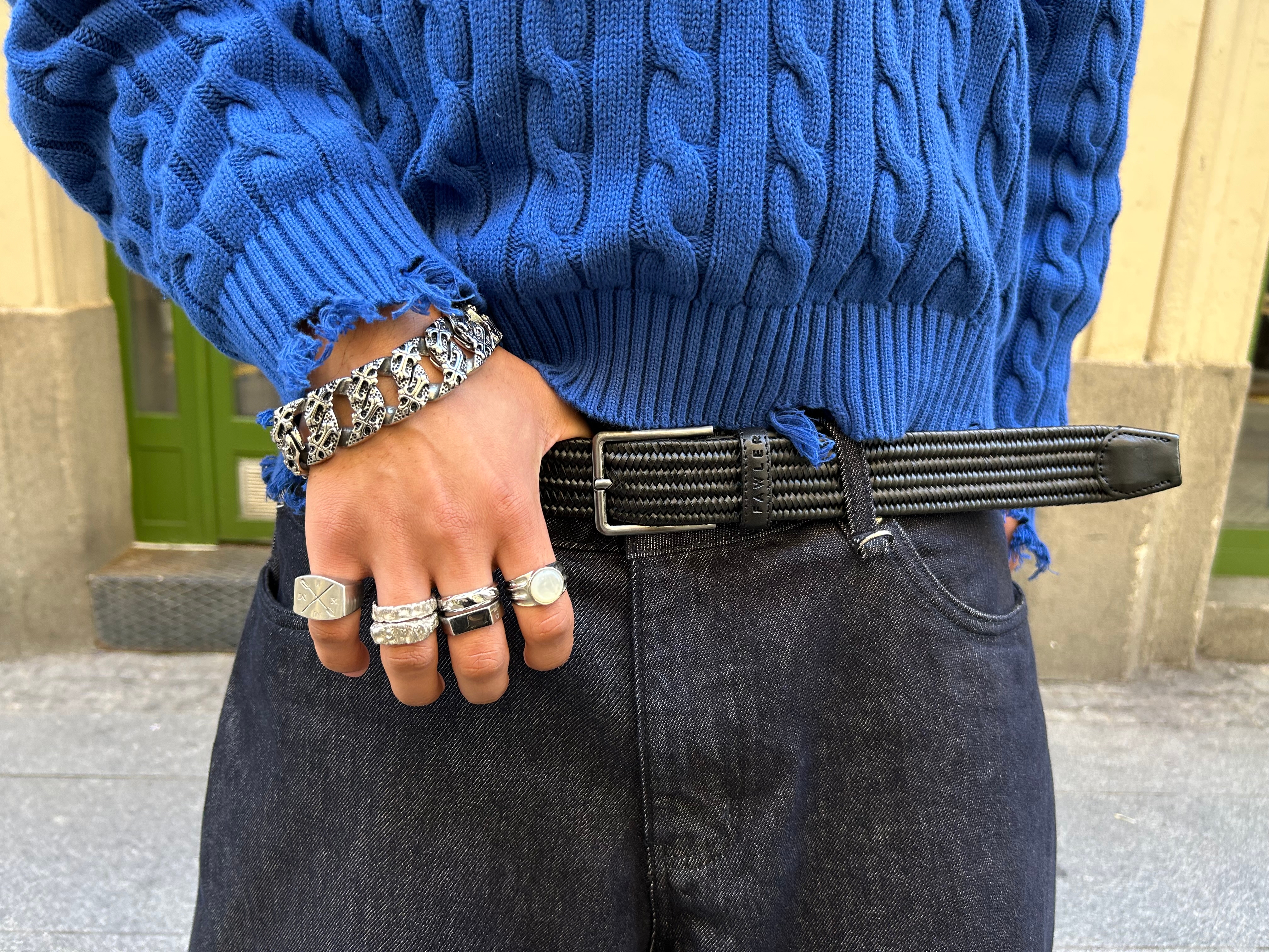 Fleur de Lis ステンレススチール ブレスレット - 3