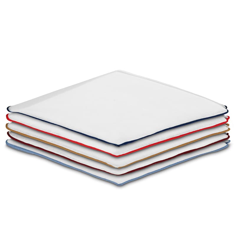 White Linen Pocket Square Set White Linen Pocket Square Set