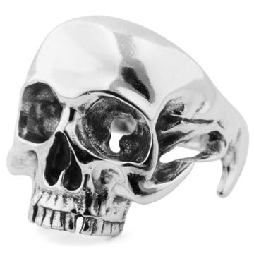 Vertex Skull 925s Silver Classic Ring