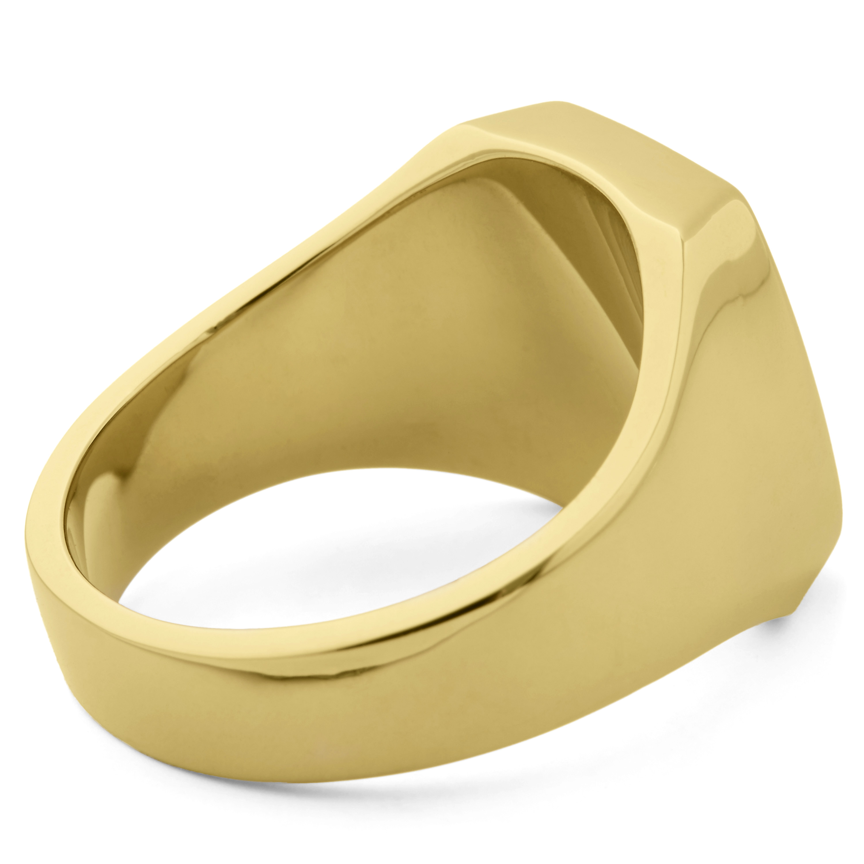 Large Onyx 925s Gold Classic Ring In stock! Northern Jewelry