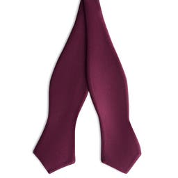 Crimson Self-Tie Grosgrain Diamond Tip Bow Tie