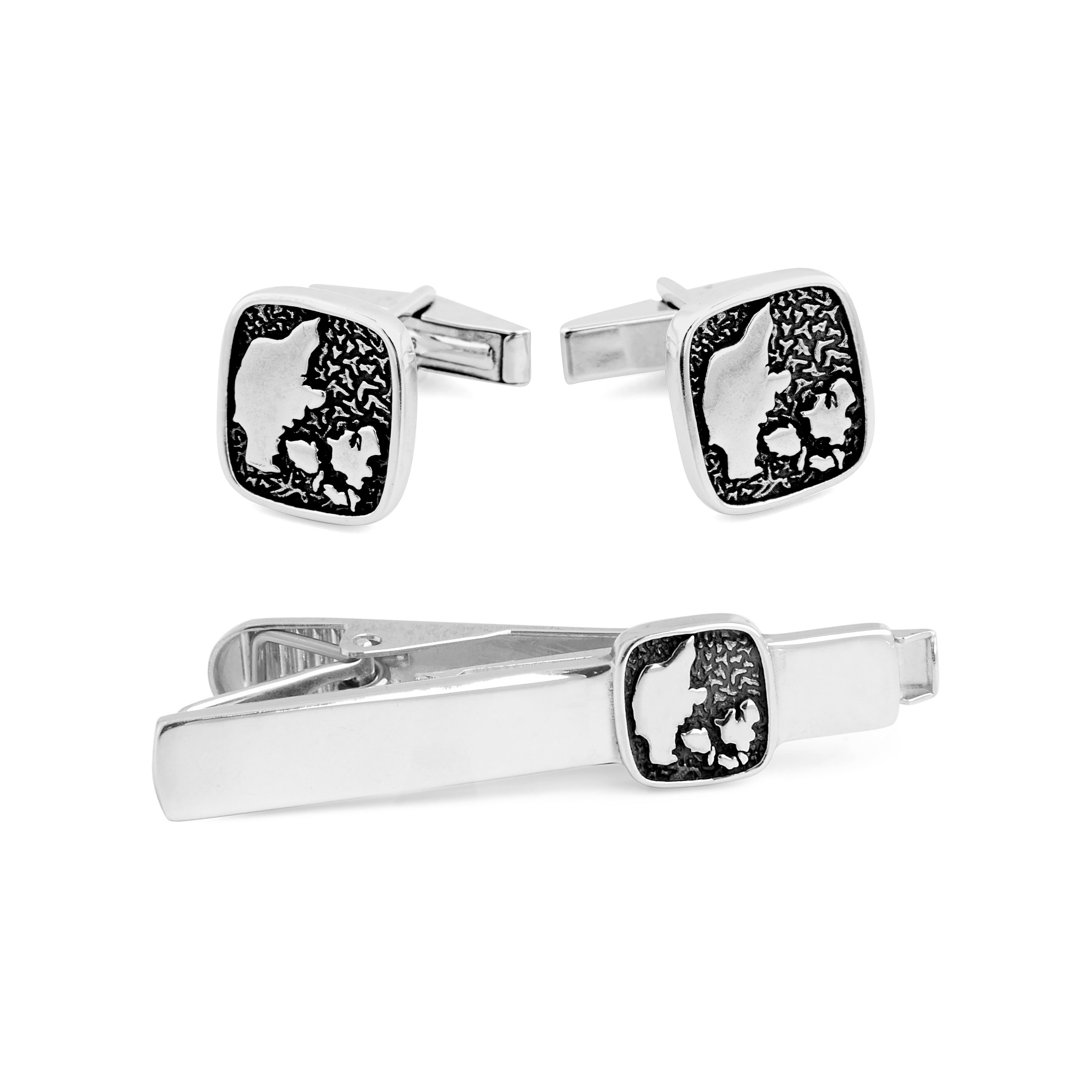 Kort Sæt i 925s-Sølv med Dansk Hyldest - 1