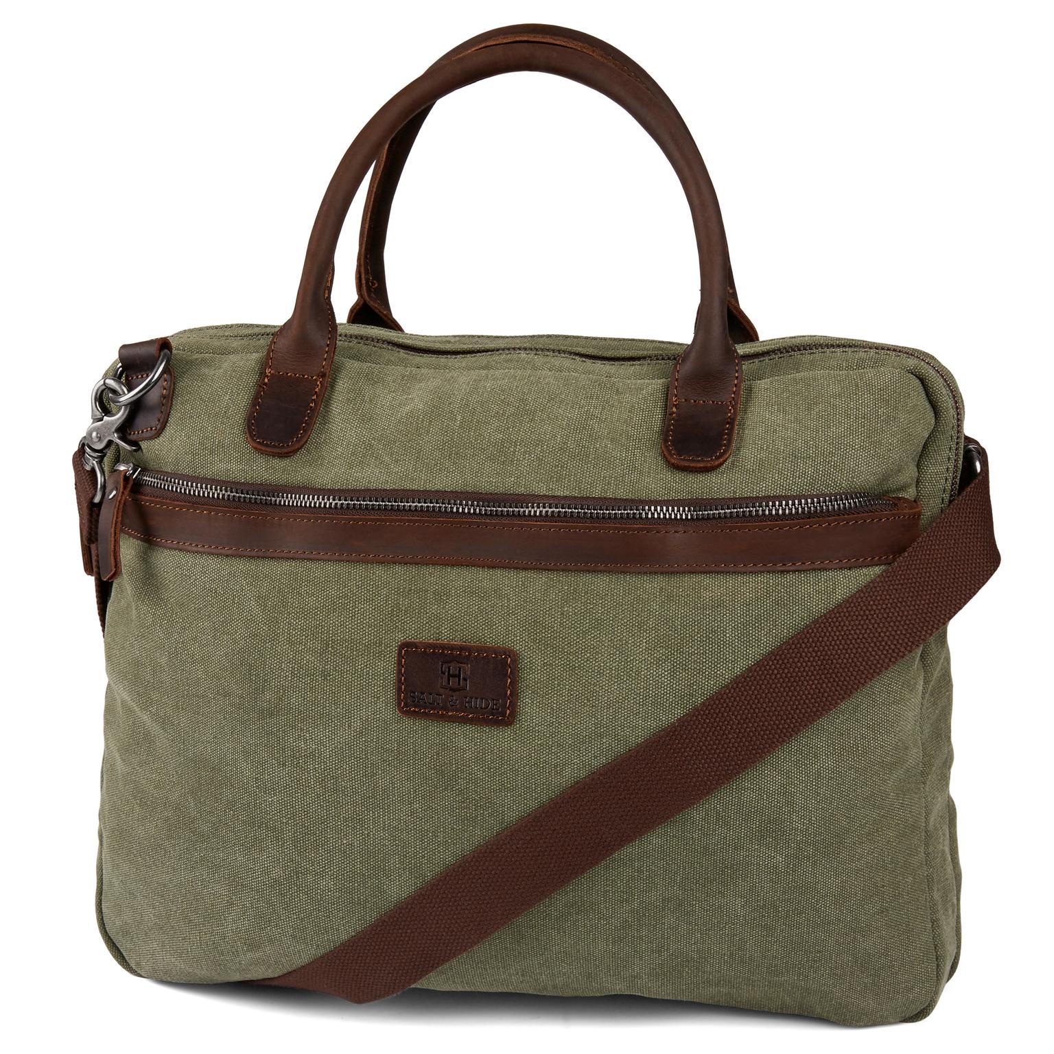 Bolso para el portátil verde y marrón Shane Bolso para el portátil verde y marrón Shane