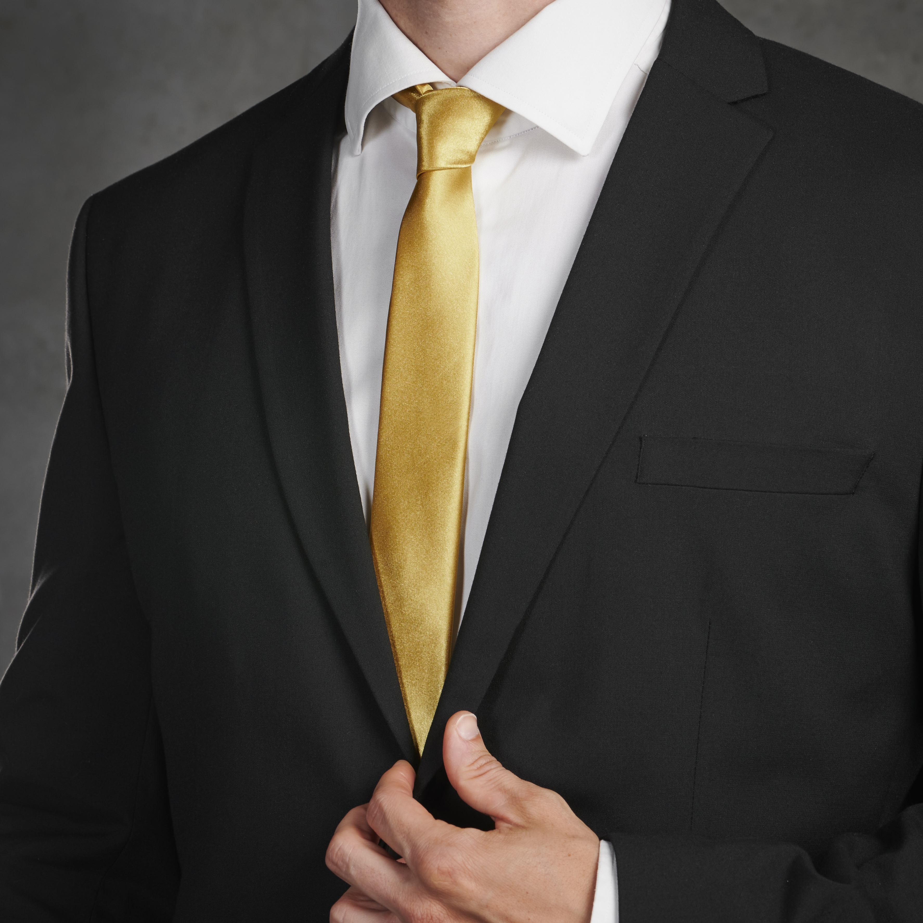 Corbata dorado brillante 6 cm | ¡En stock! | Trendhim